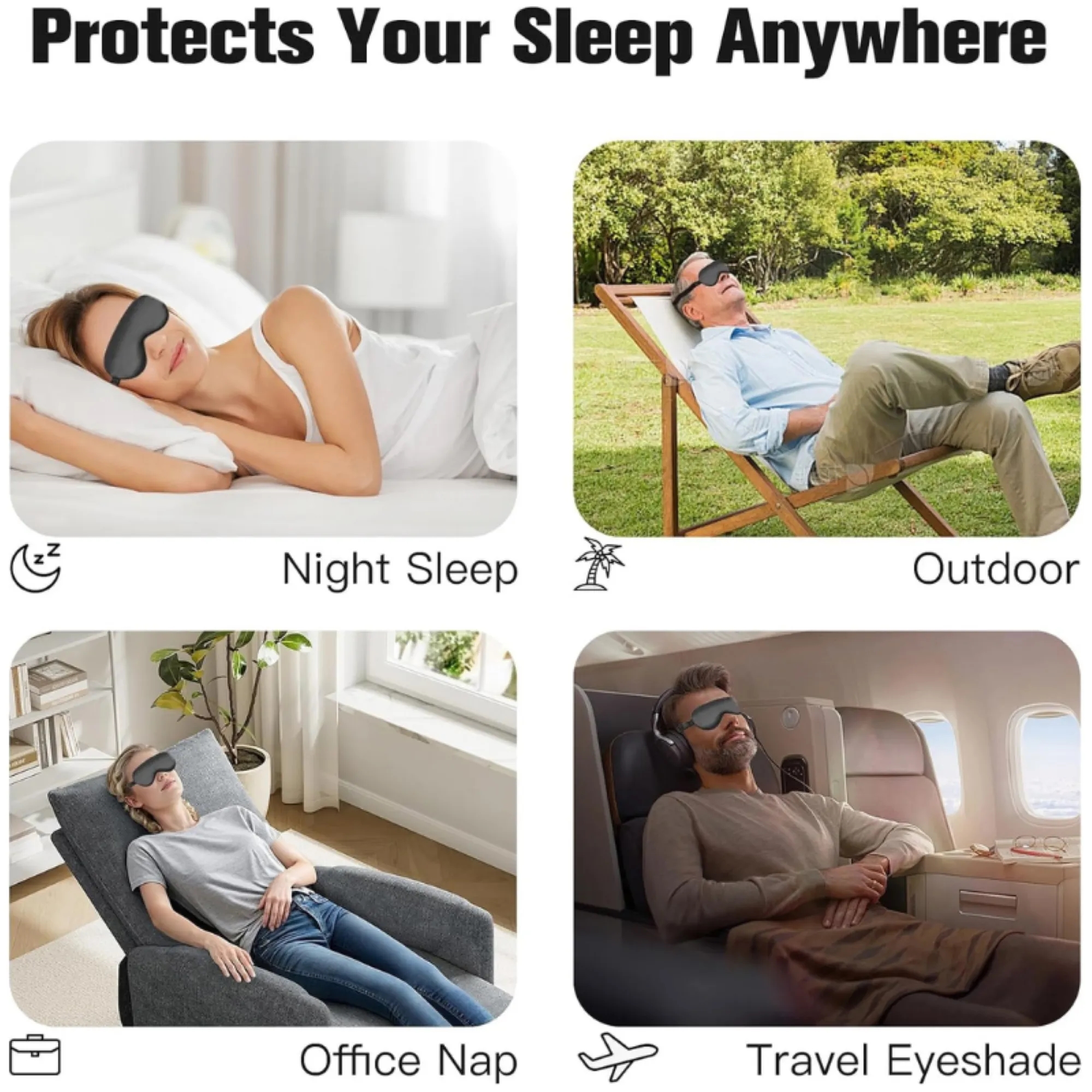 Imitation Silk Sleep Eye Mask 3