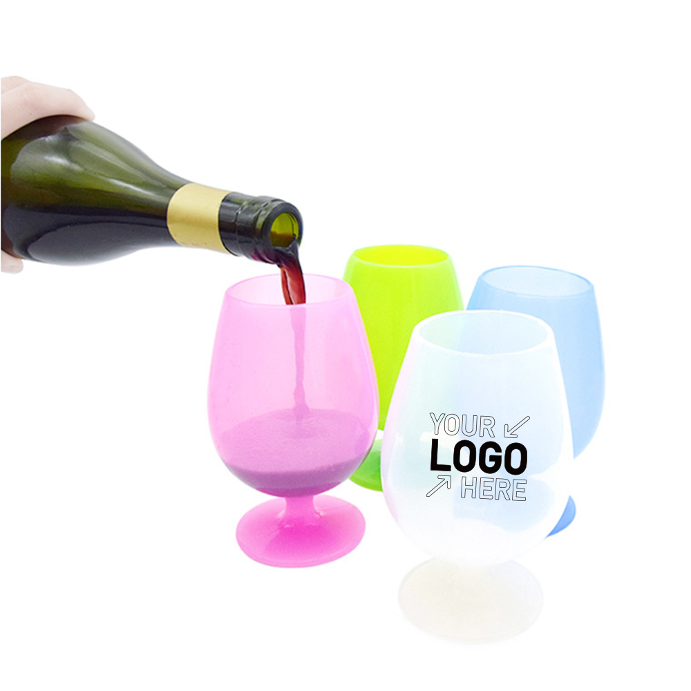 Unbreakable Rubber/Silicon Wine Glasses for Outdoor Camping,Goblet 4