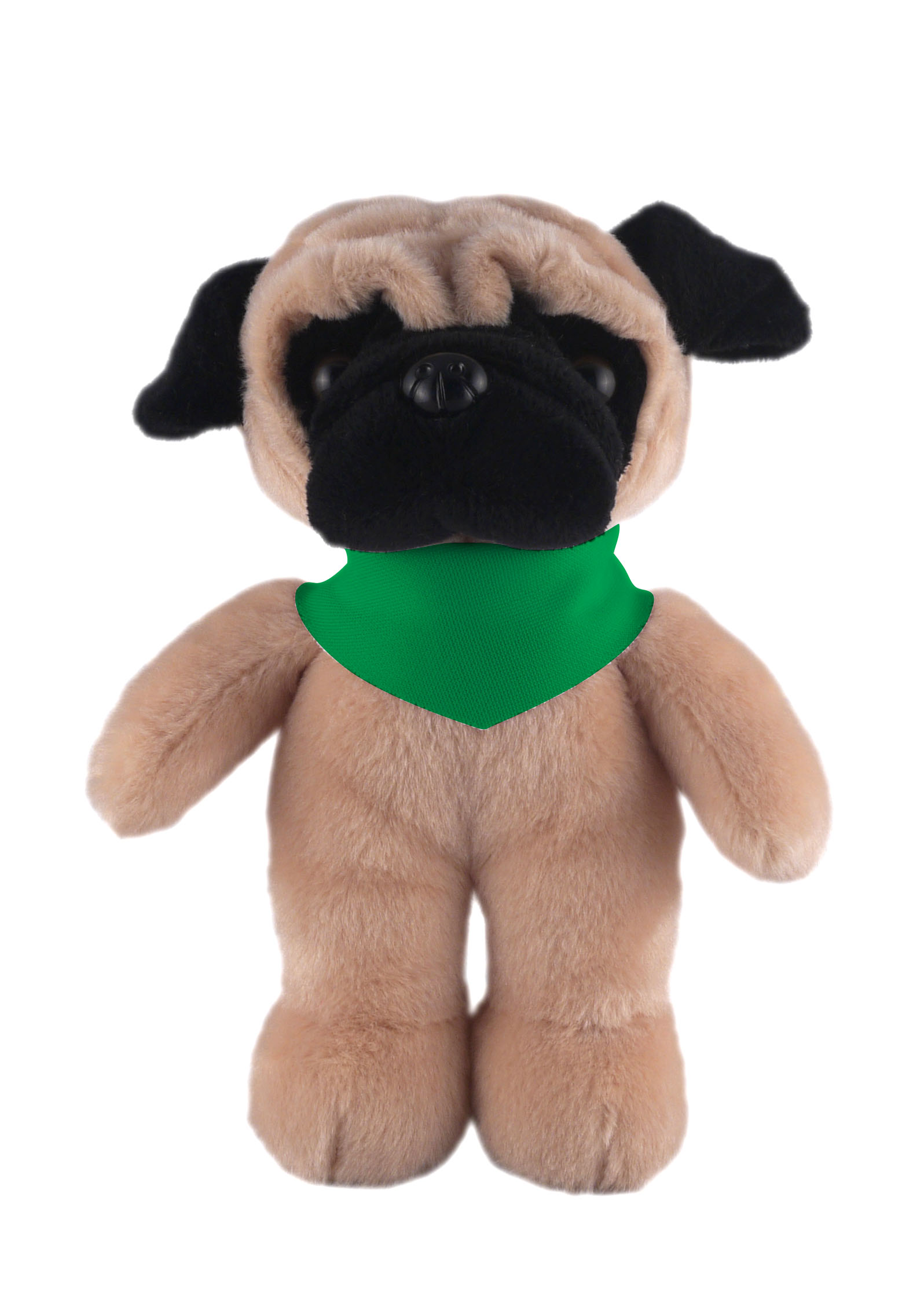 Soft Plush Stuffed Pug with Bandana 1