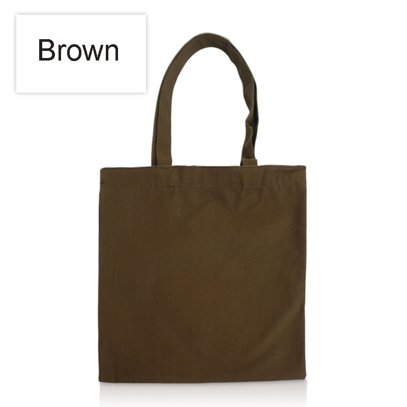 12oz Cotton Canvas Tote Bag Reusable Grocery Shopping Bags 13