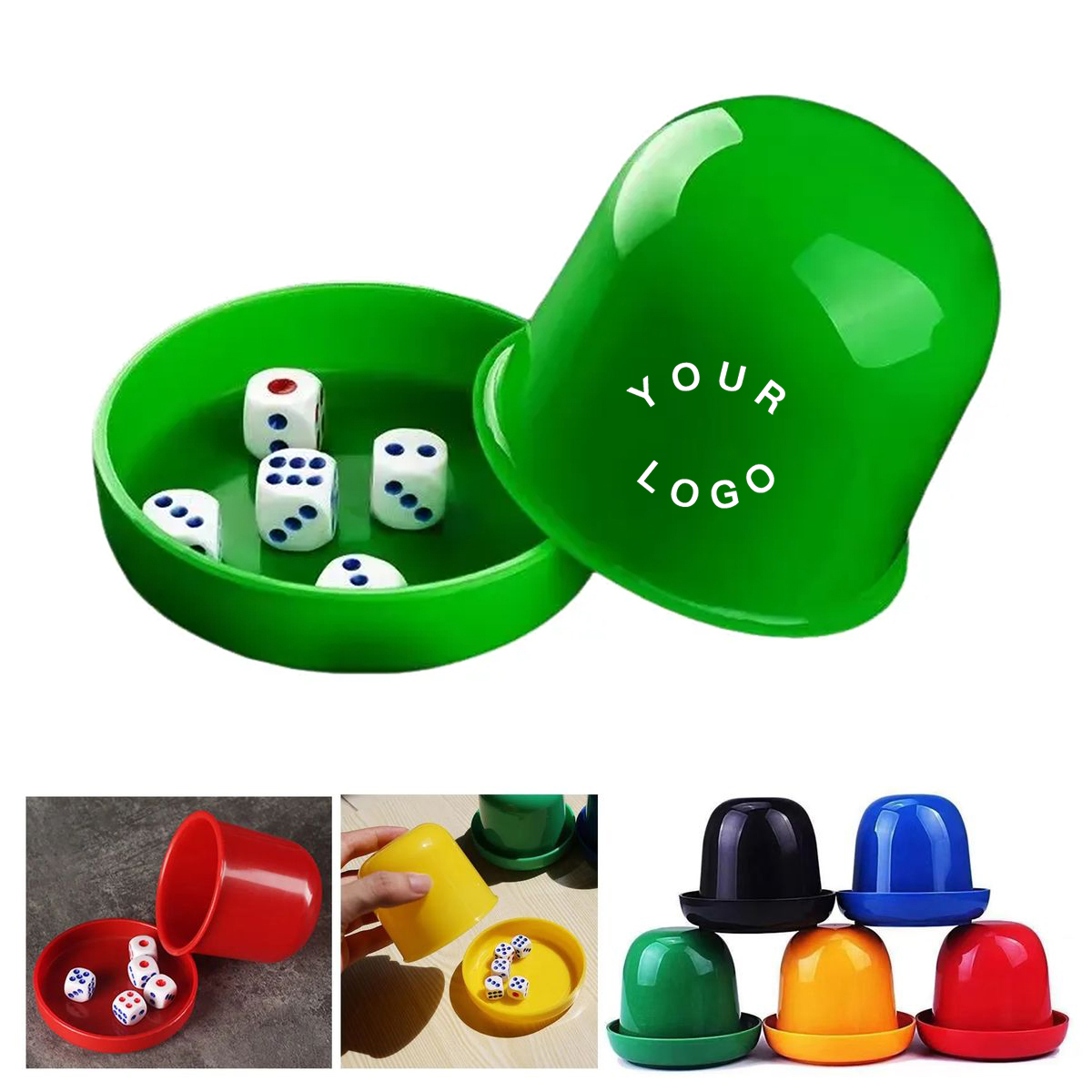 Compact Dice Cup with Lid for Travel Play 2