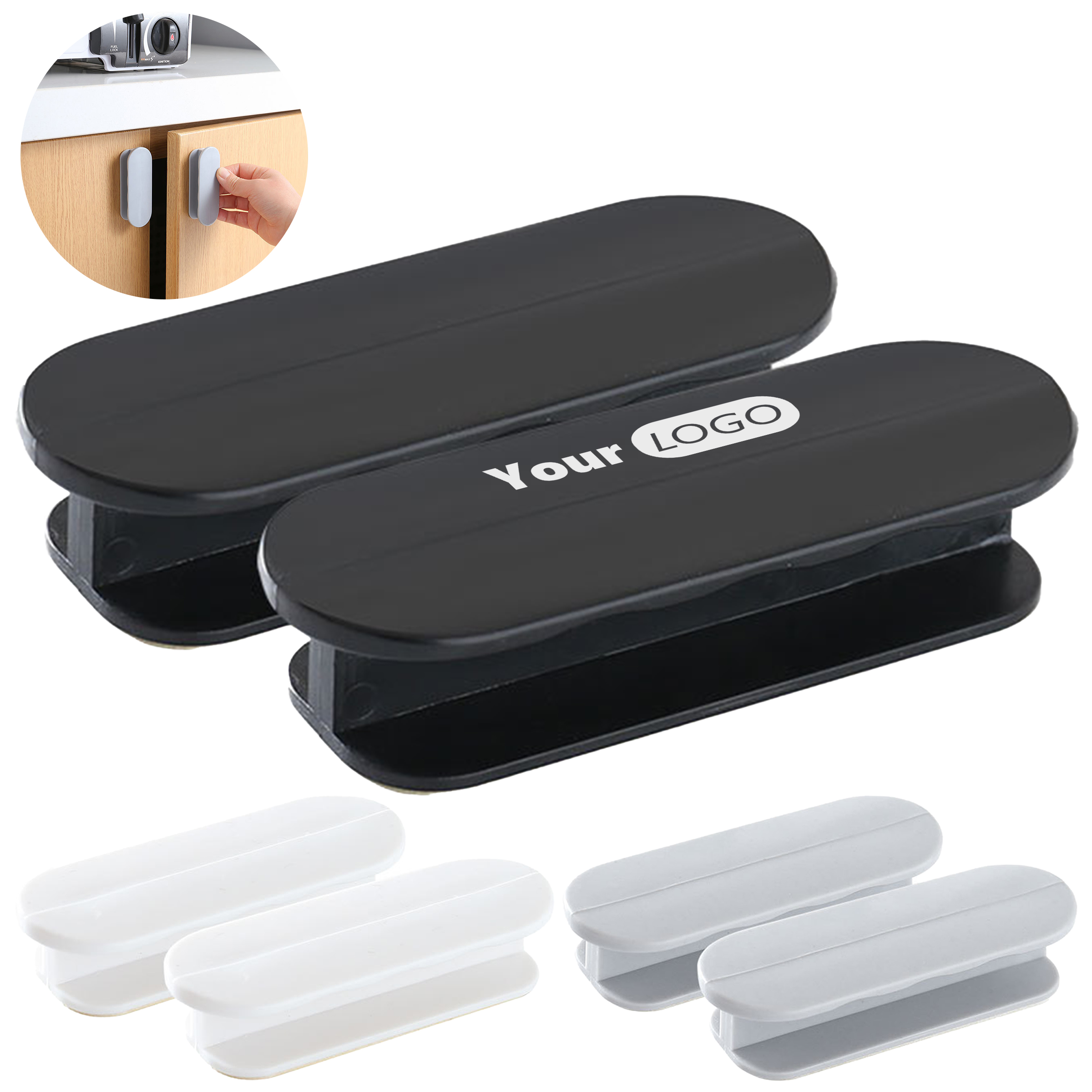 Abs Non Perforated Multifunctional Drawer Handle 2