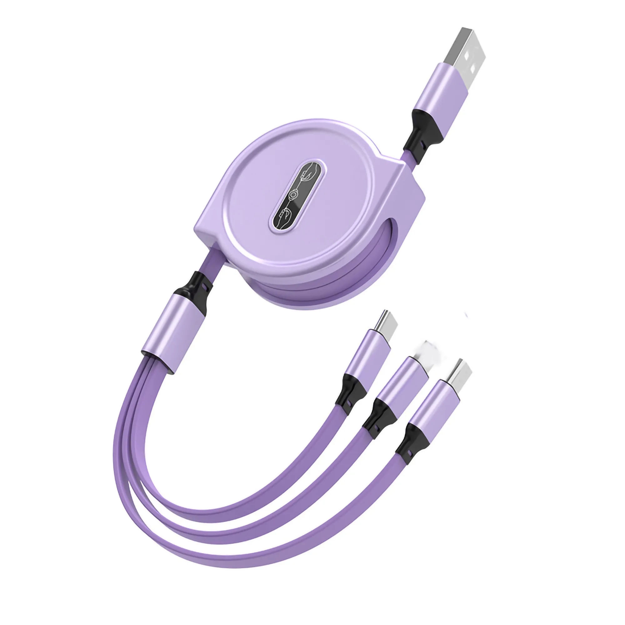 MOQ 50PCS Usb Charging Cable Retractable 3In1 Universal Char 7