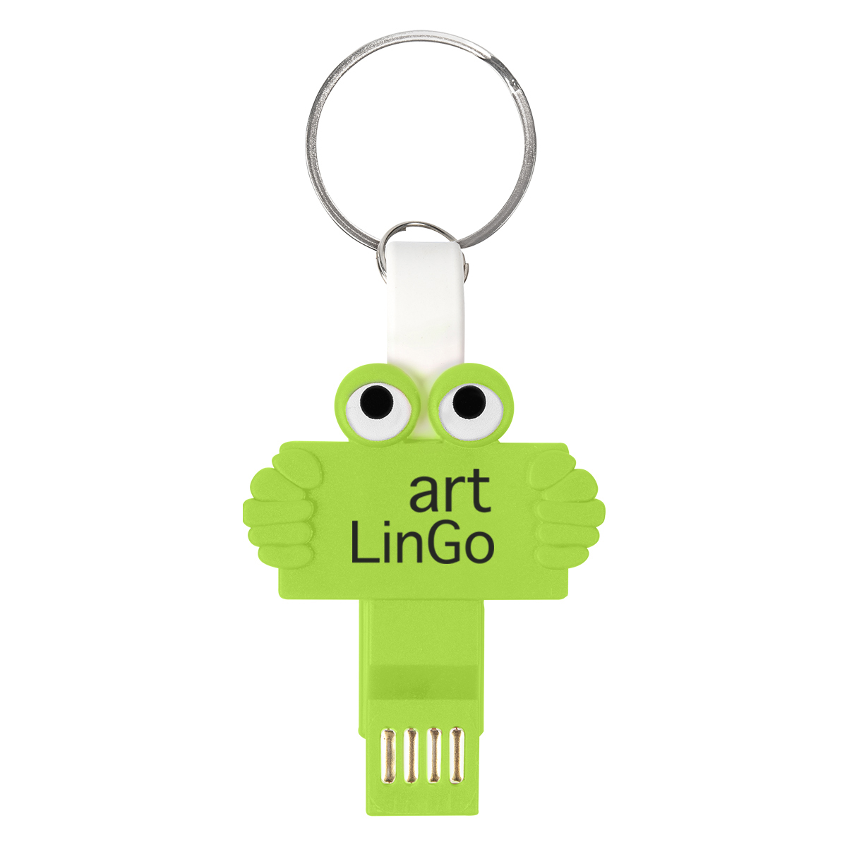 Clipster Buddy 3-In-1 Charging Cable Key Ring 1