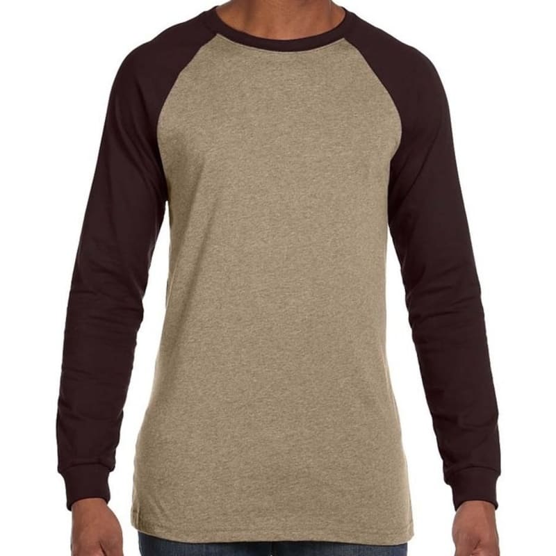 Bella Mens Jersey Long-Sleeve Baseball T-Shirt 8