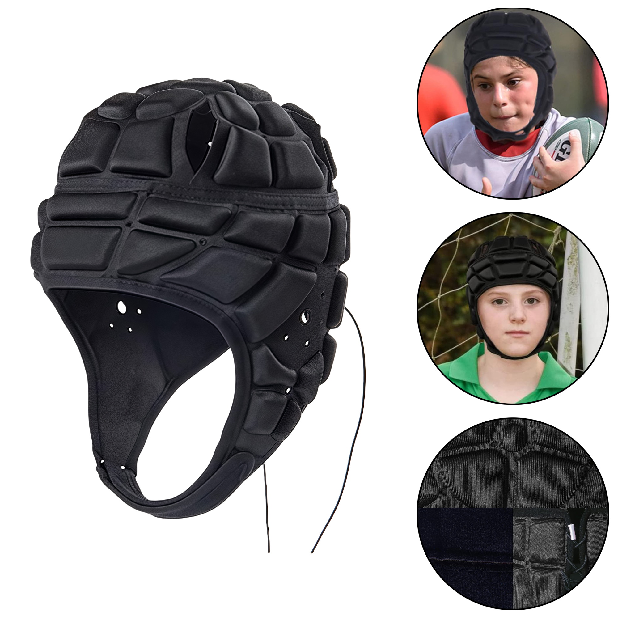 Anti-Collision Football Helmet for Goalkeeper Training, Breathable 3