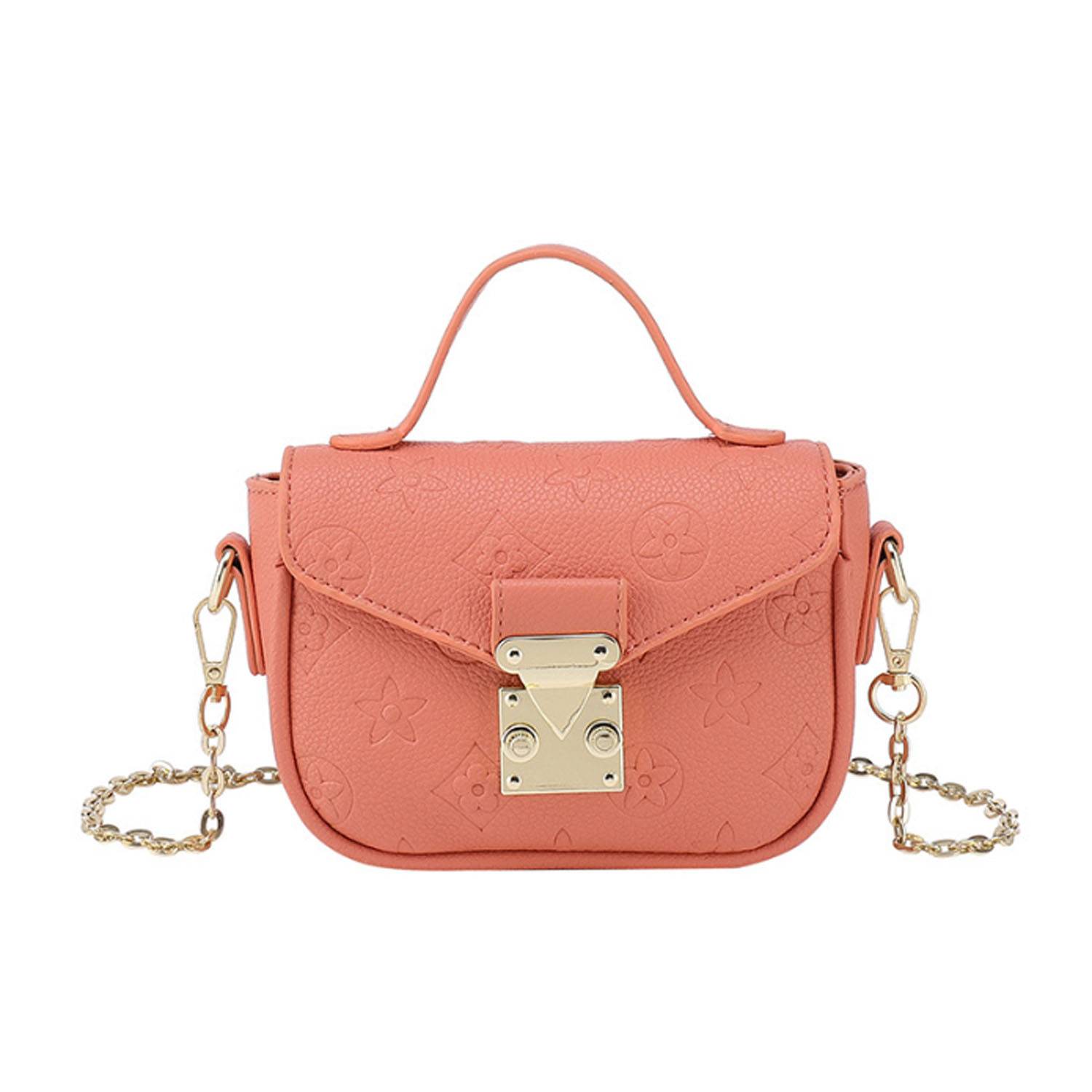 PU Leather Shoulder Bag w/ Metal Chain Strap 11