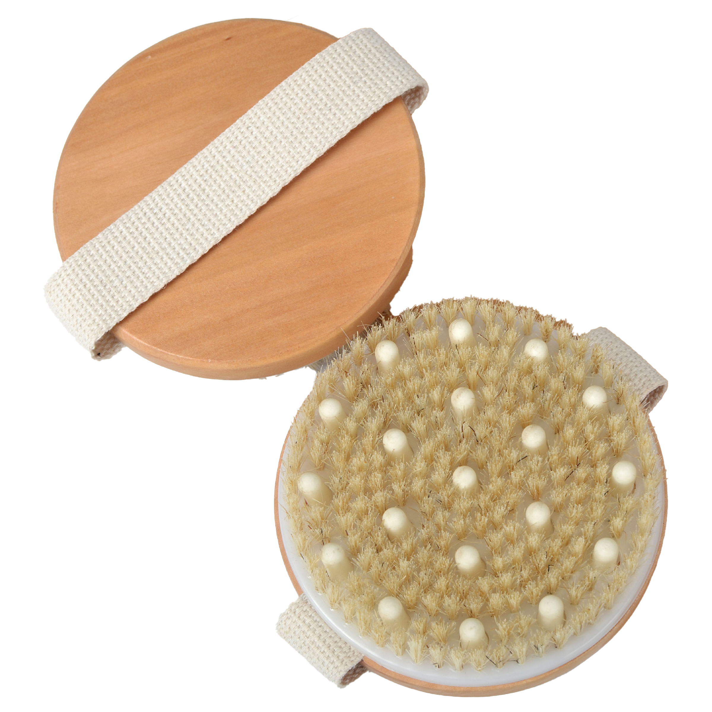 Wood Circular Massage Bath Brush 3
