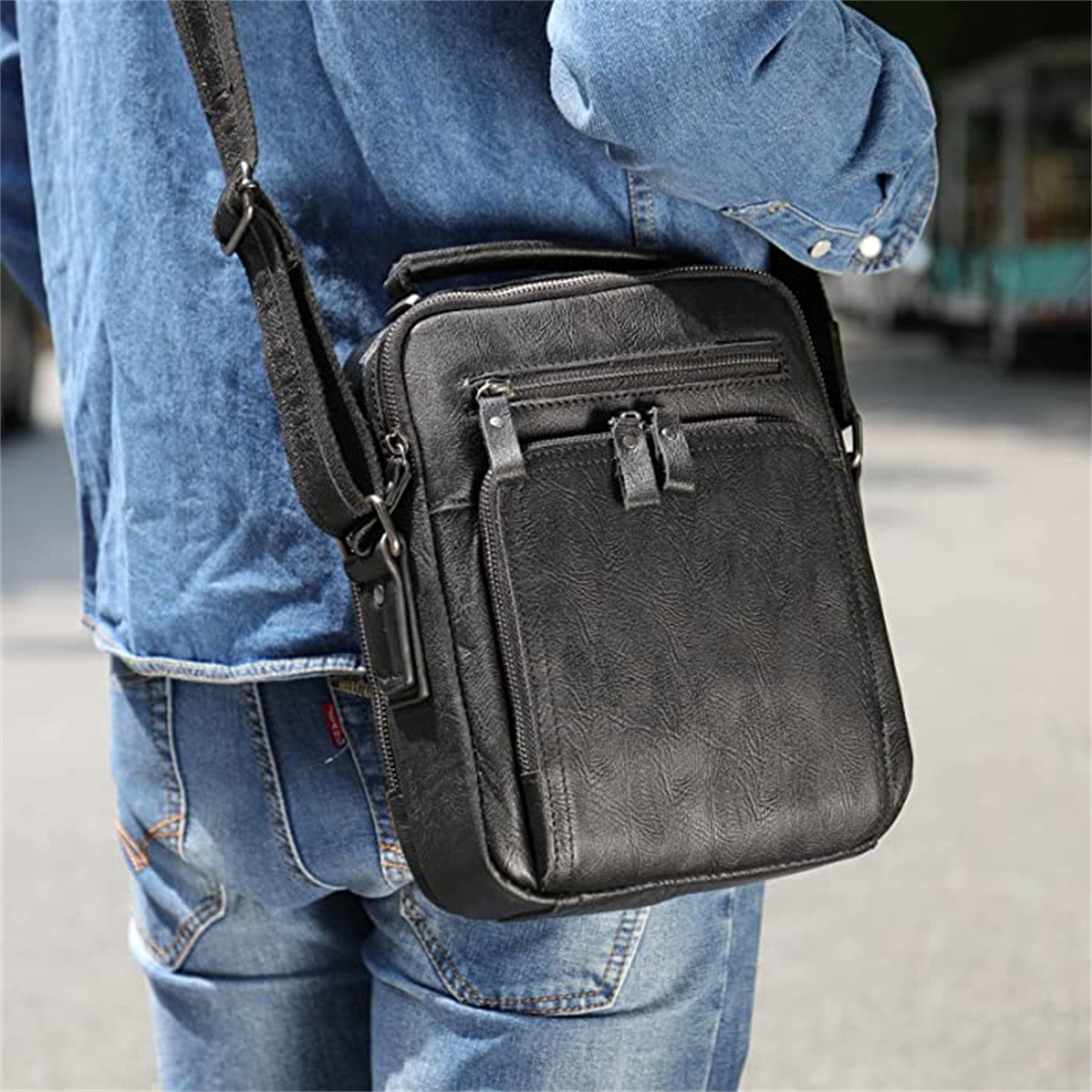 Genuine Leather Messenger And Shoulder Bag 5