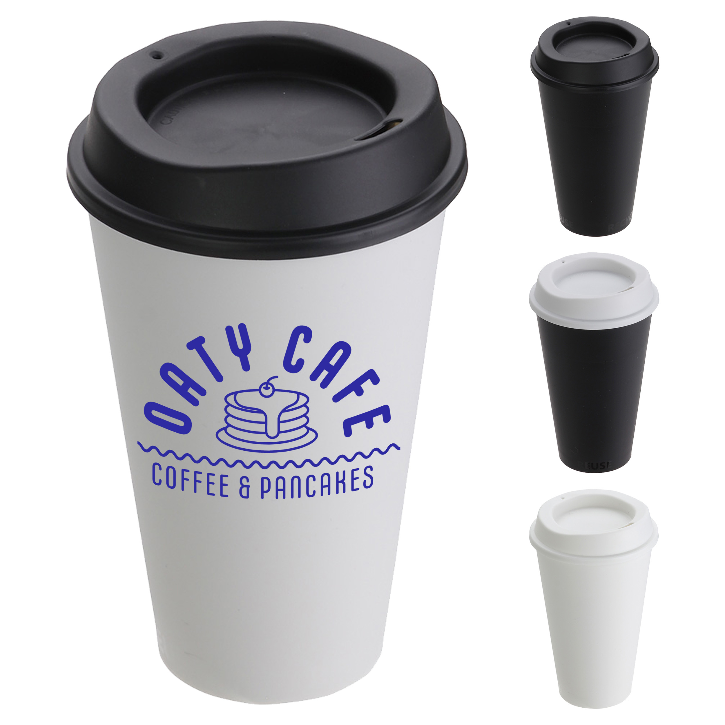 Plastic Reusable Coffee Cup - 16 oz. 6