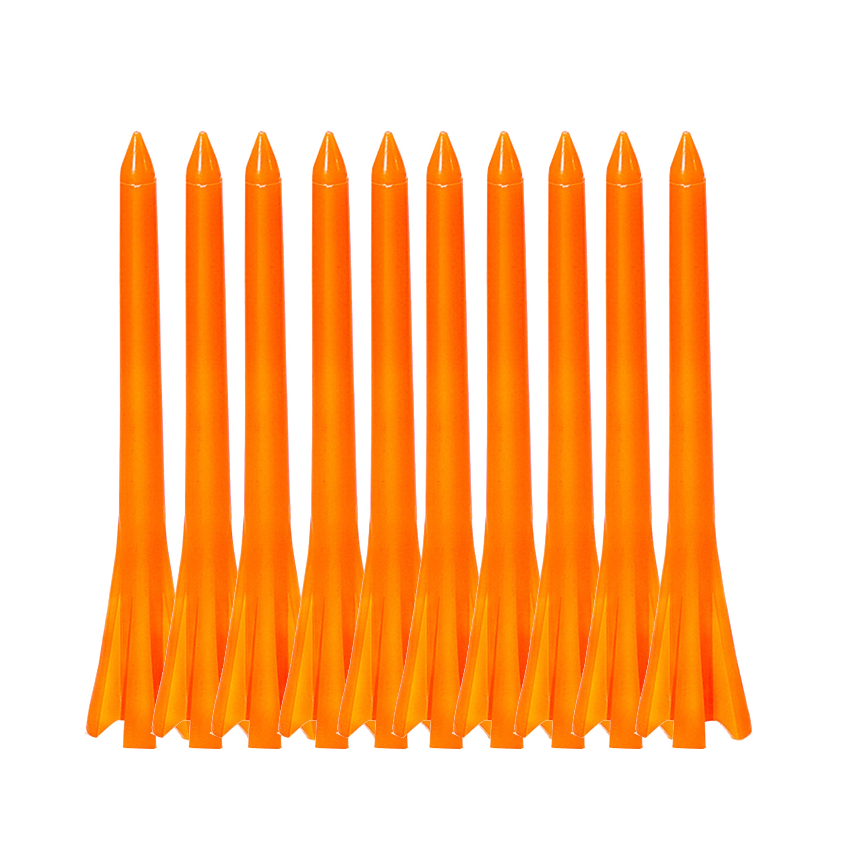 10 Premium Prong Golf Plastic Tees 2-3/4'' 5