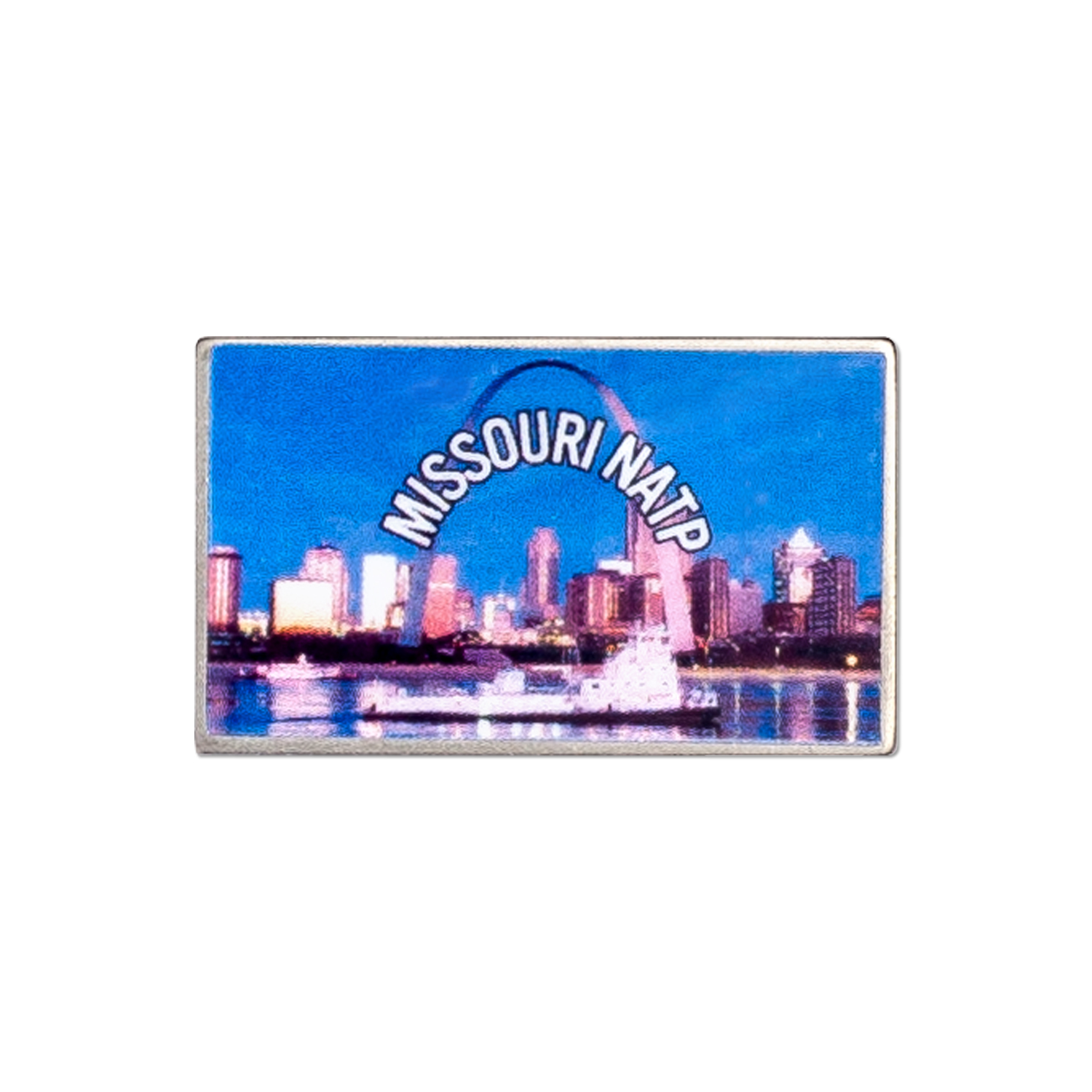 USA MADE Laminated Full Color Metal Lapel Pin - Stock Shapes 2
