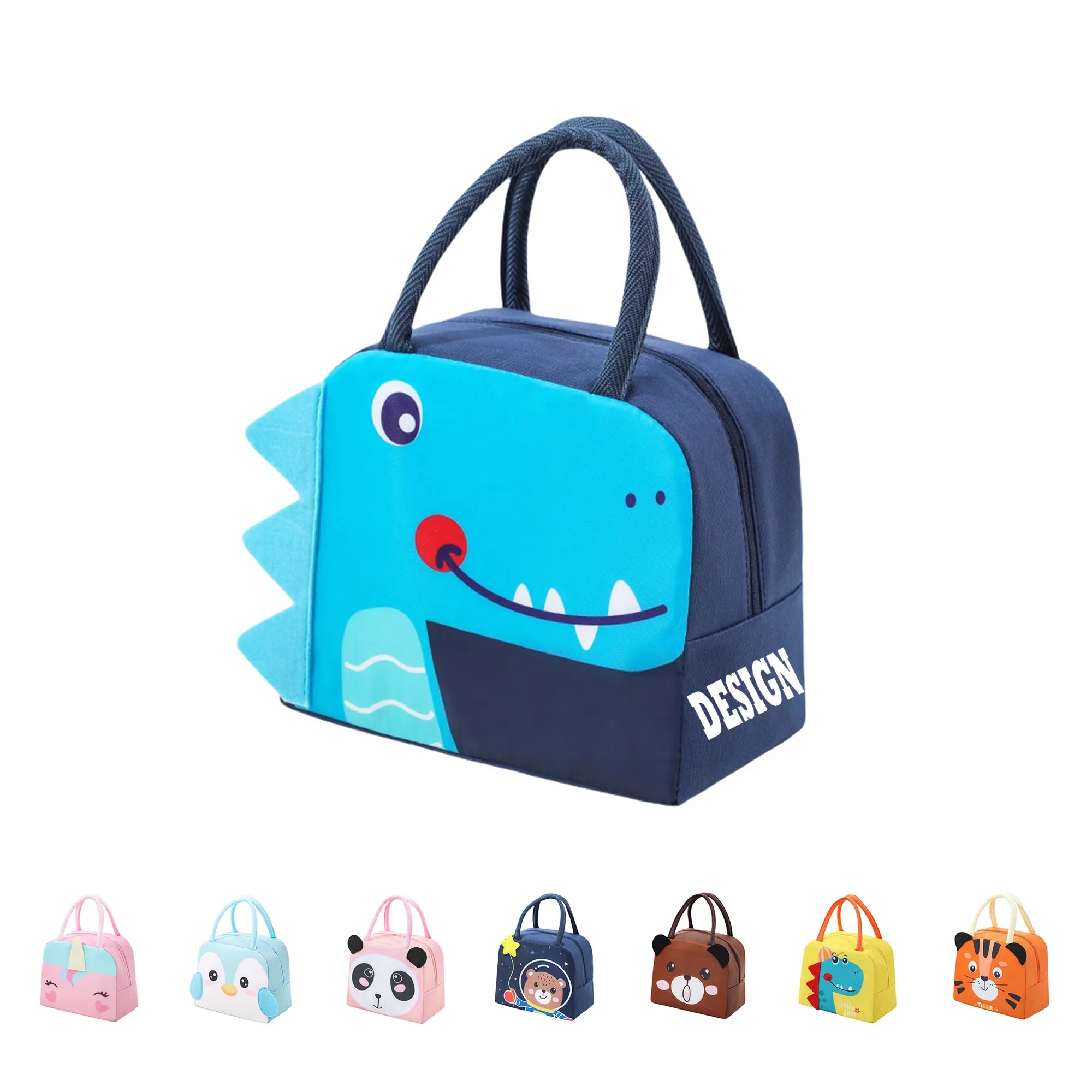 Cartoon Kids School Insulated Lunch Bag Free Shipping