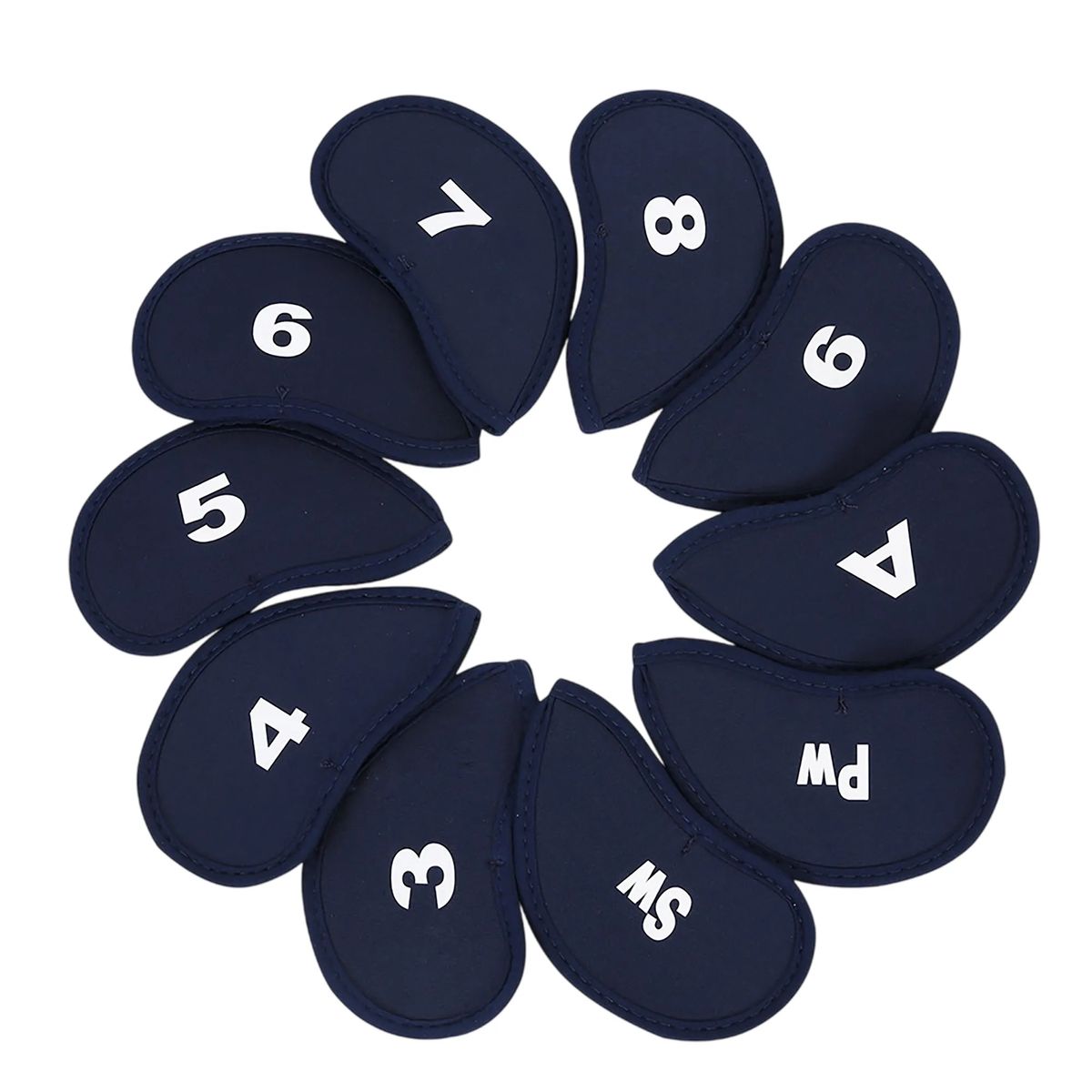 Protective Golf Club Covers 11 Piece Fabric Set 7