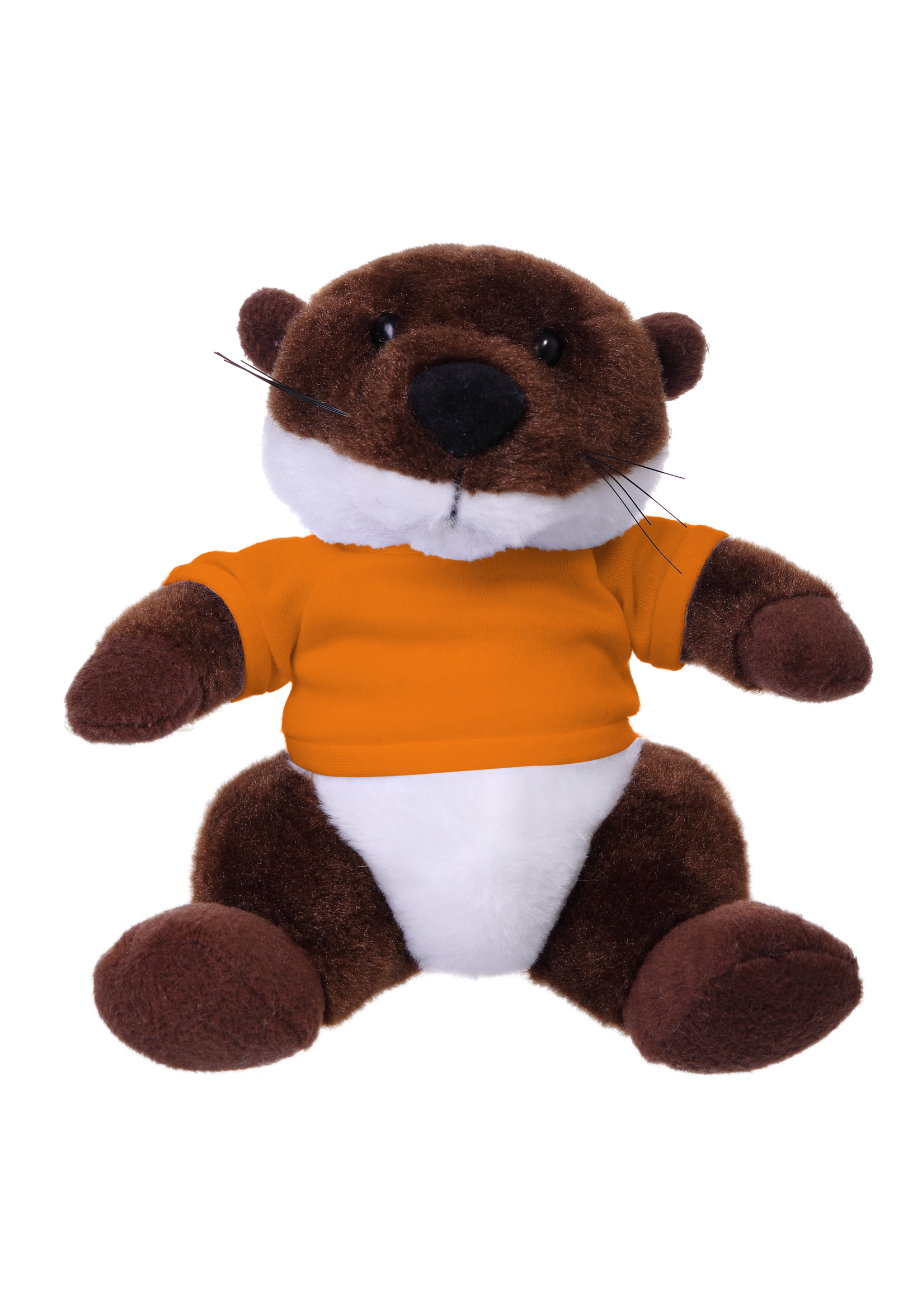 Soft Plush Stuffed Sitting Otter wearing a T-Shirt 7