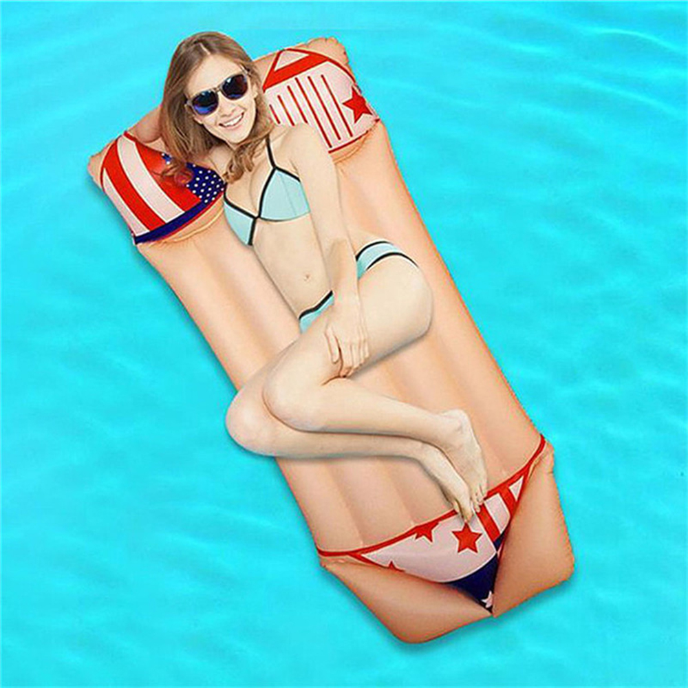 Inflatable Bikini Pattern Floating Bed 3