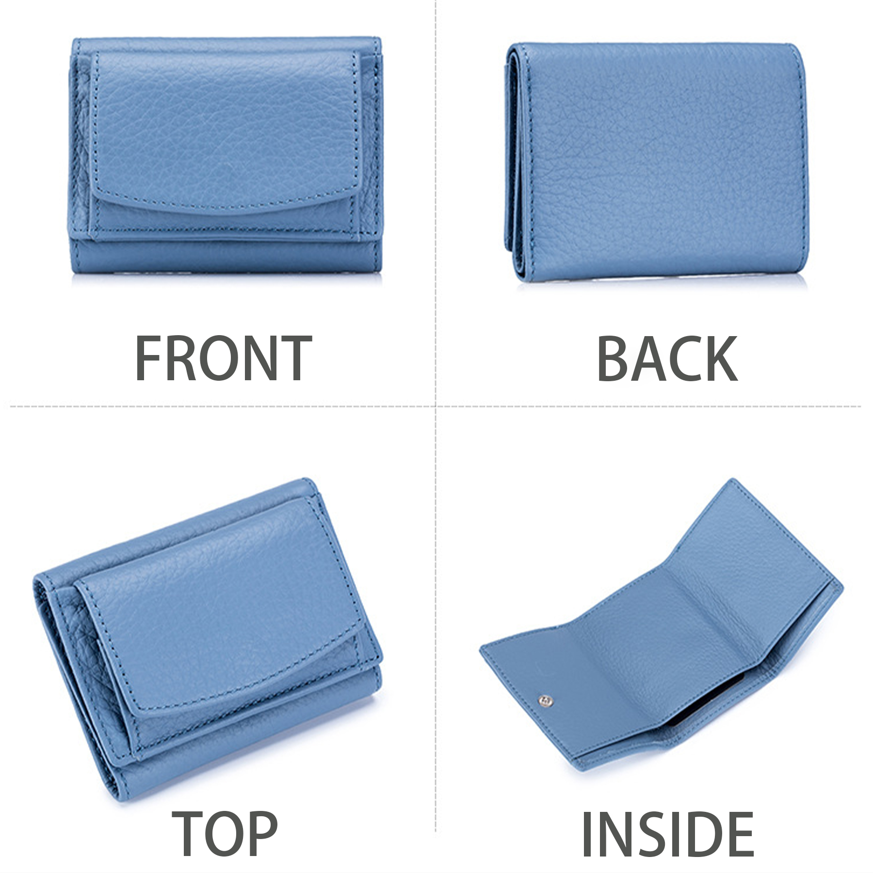 Genuine Leather Cute mini ladies purse 4