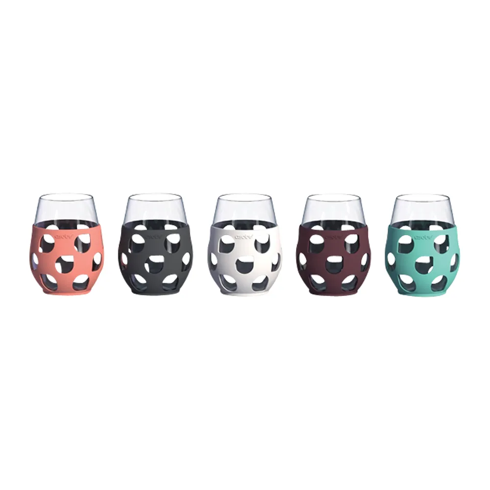 Stemless Wine Glass with Silicone Sleeve 5