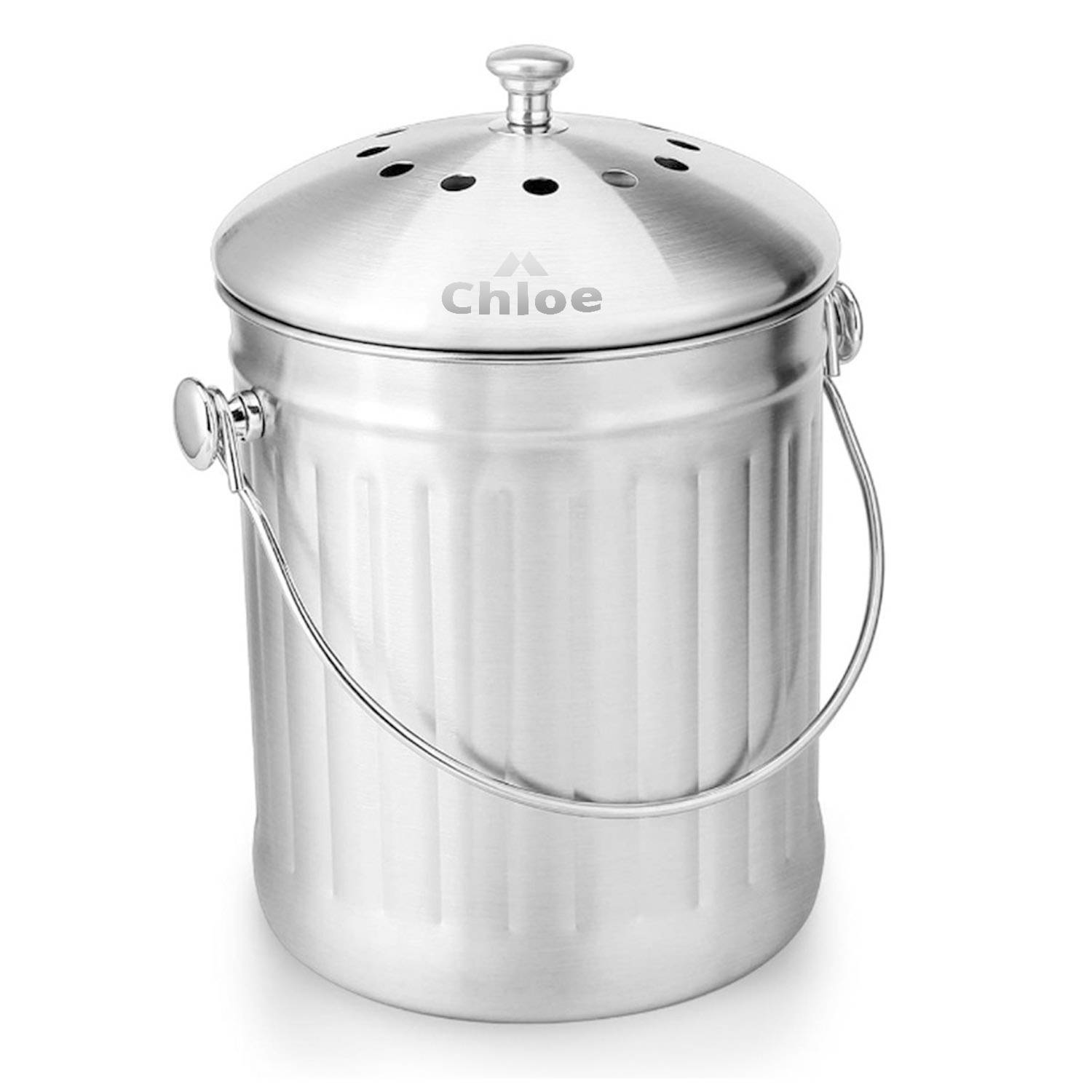 Stainless kitchen compost containers 2