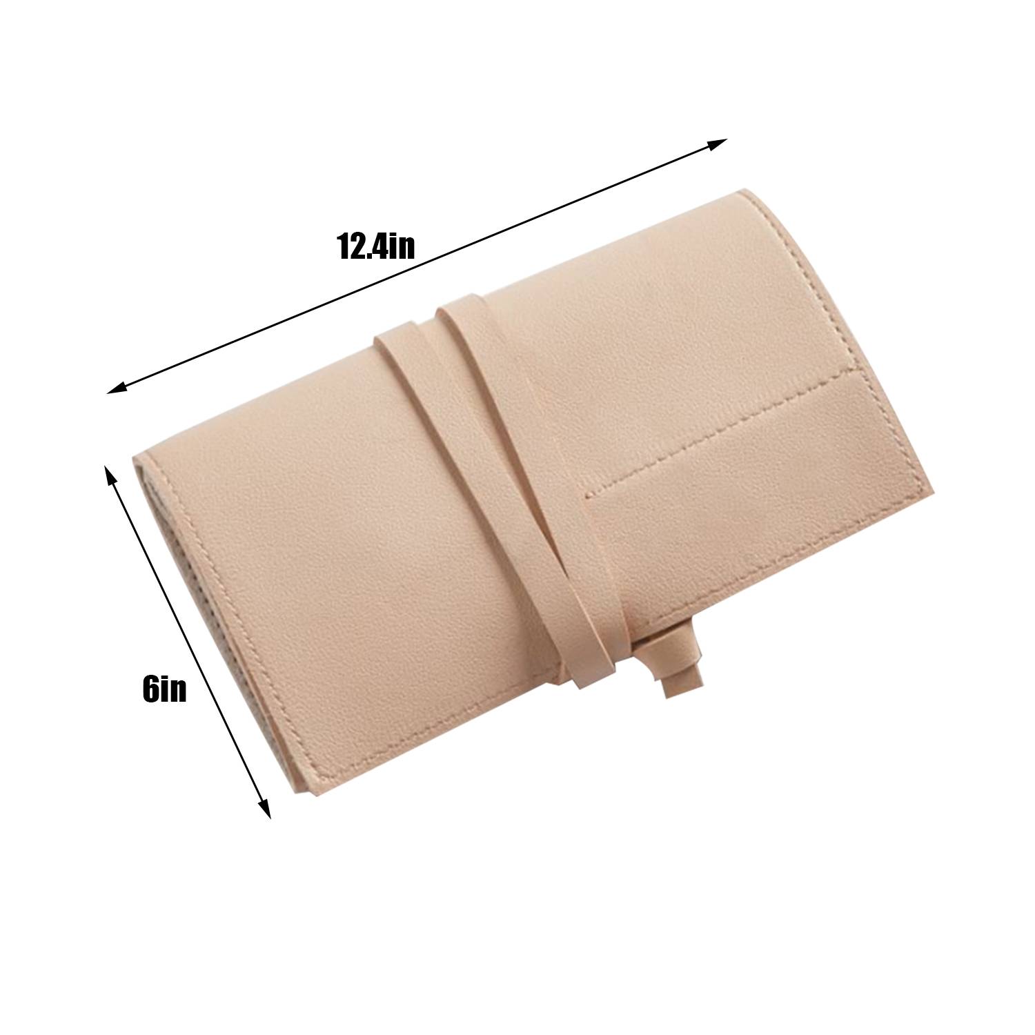 Leather Travel Cable Organizer Case Headphone Storage Bag 7