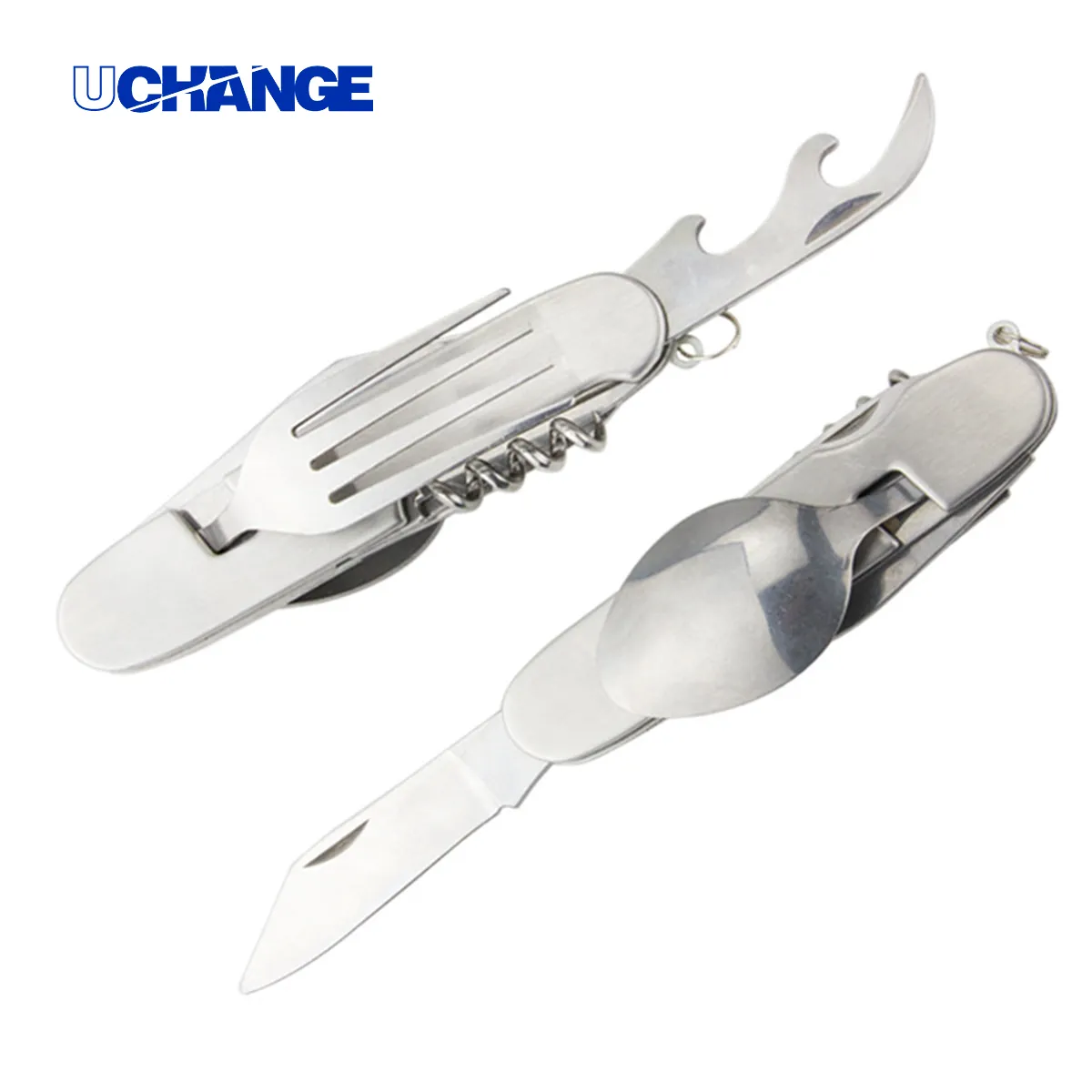 6 in 1 Stainless Camping Utensil Multi Tool 2