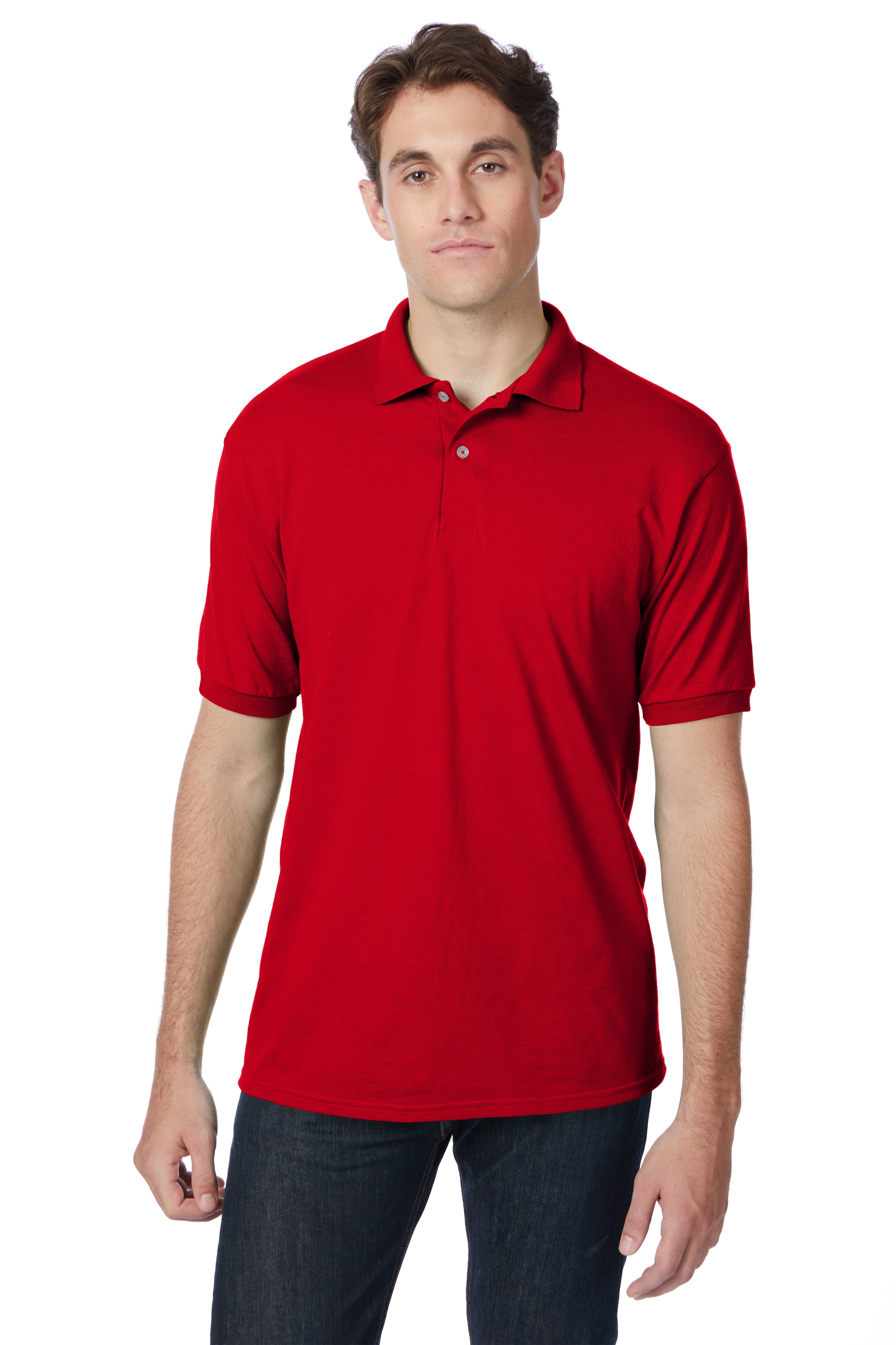 Hanes EcoSmart® Jersey Polo Shirt 11