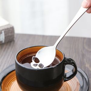 Skull Skeleton Shaped Steel Spoon 16