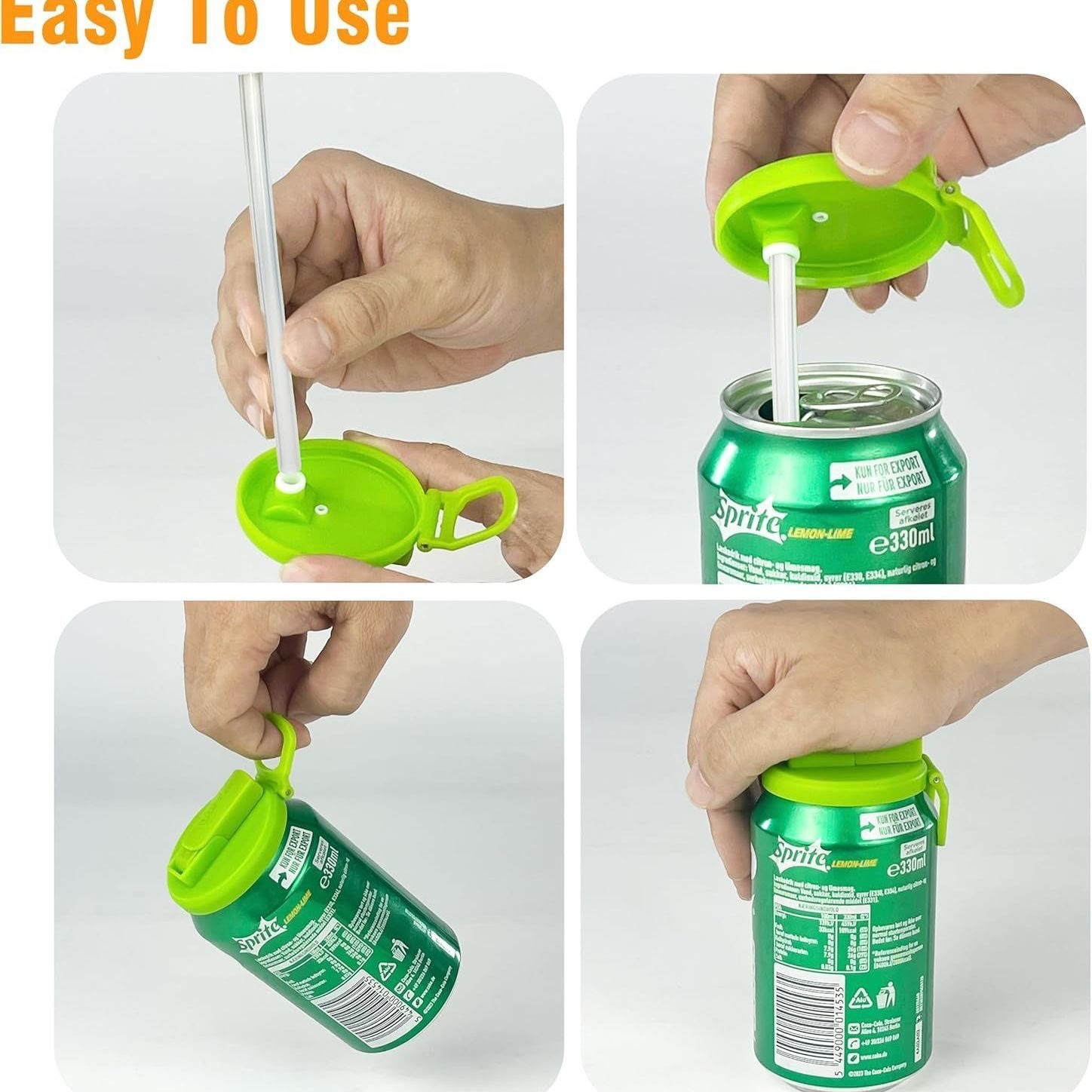 Reusable Silicone Can Straw Lid 4