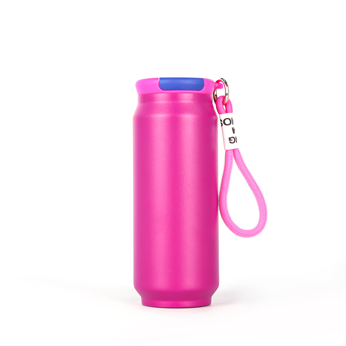 17 oz Can-Shaped Insulated Water Bottle W/ Handle Strap 2