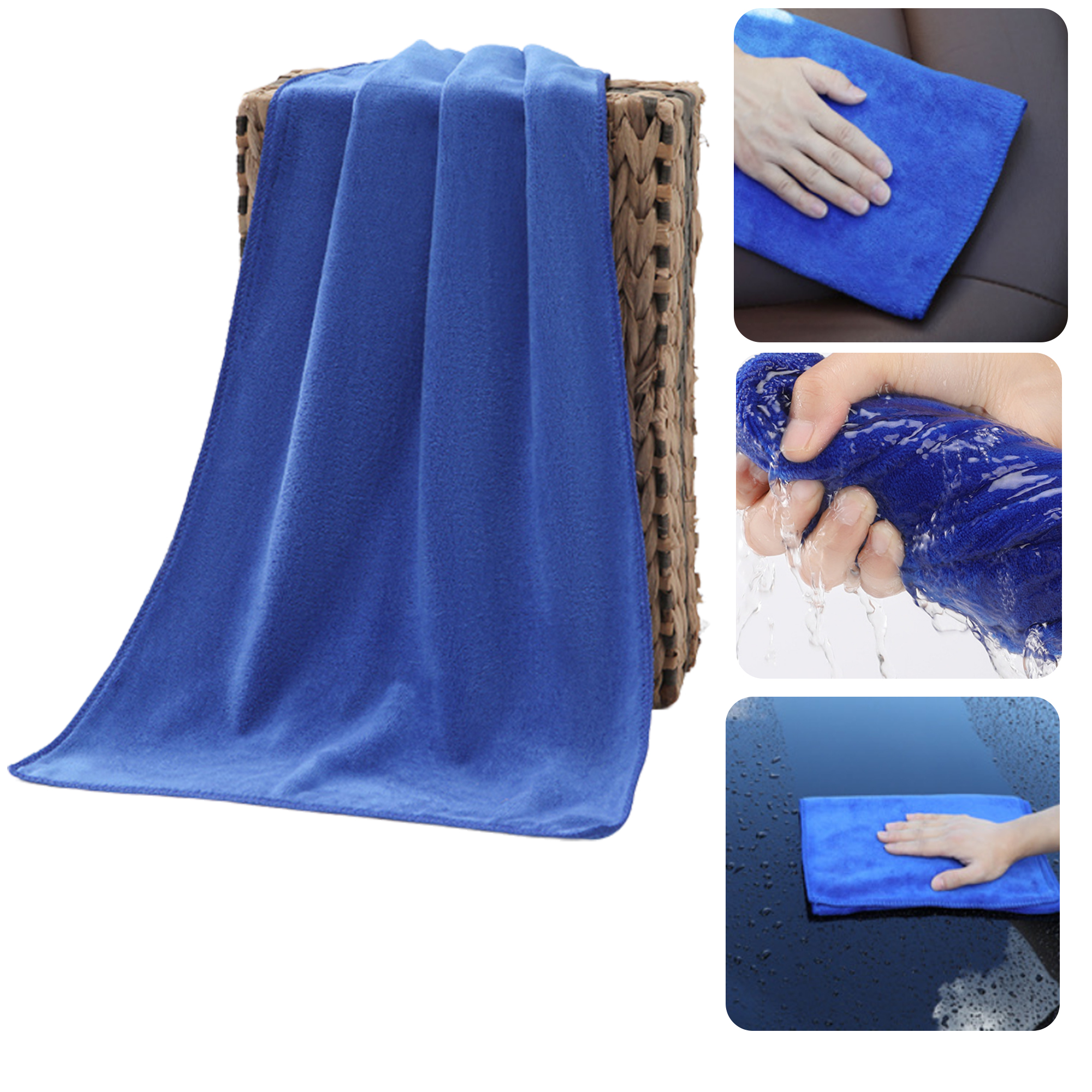 MOQ 50 PCS Soft Car Microfiber Cleaning Towel 15