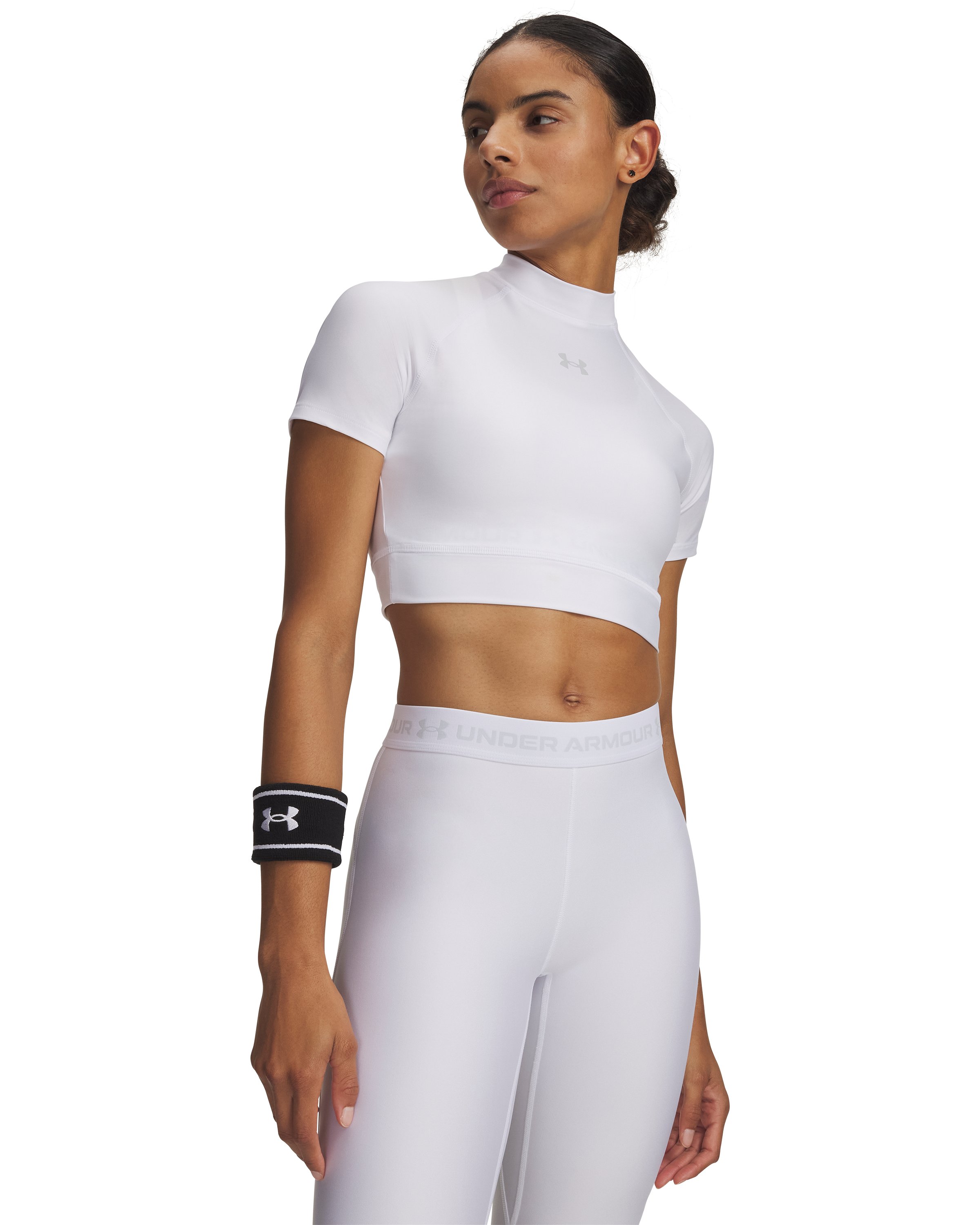 HeatGear Women's Crop Mock Short Sleeve 2