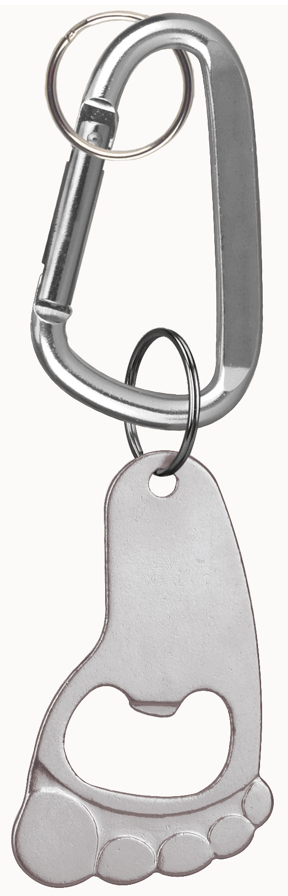 Foot Shaped Bottle Opener Key Holder and Carabiner 3
