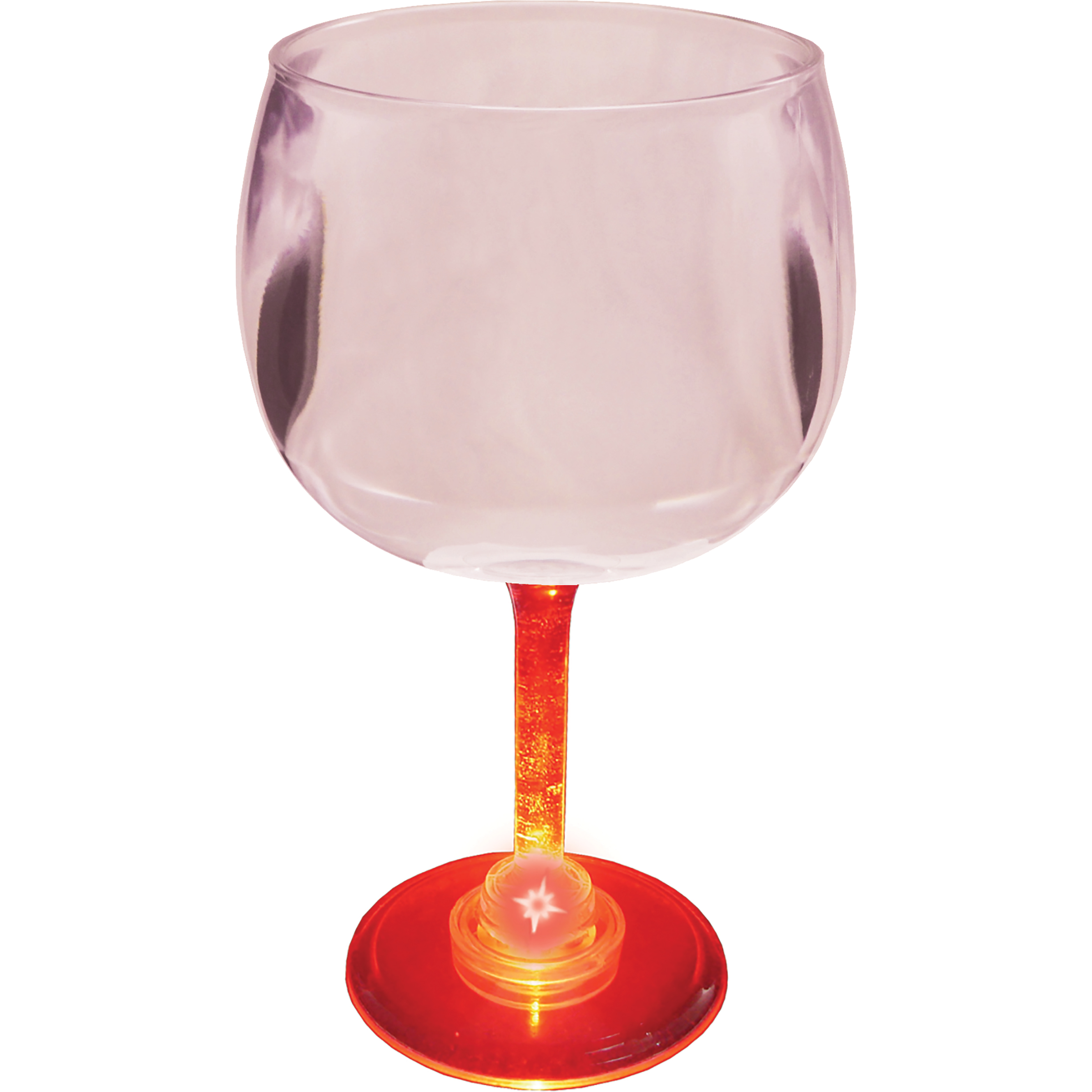 12oz Light Up Standard Stem Plastic Wine Goblet 24