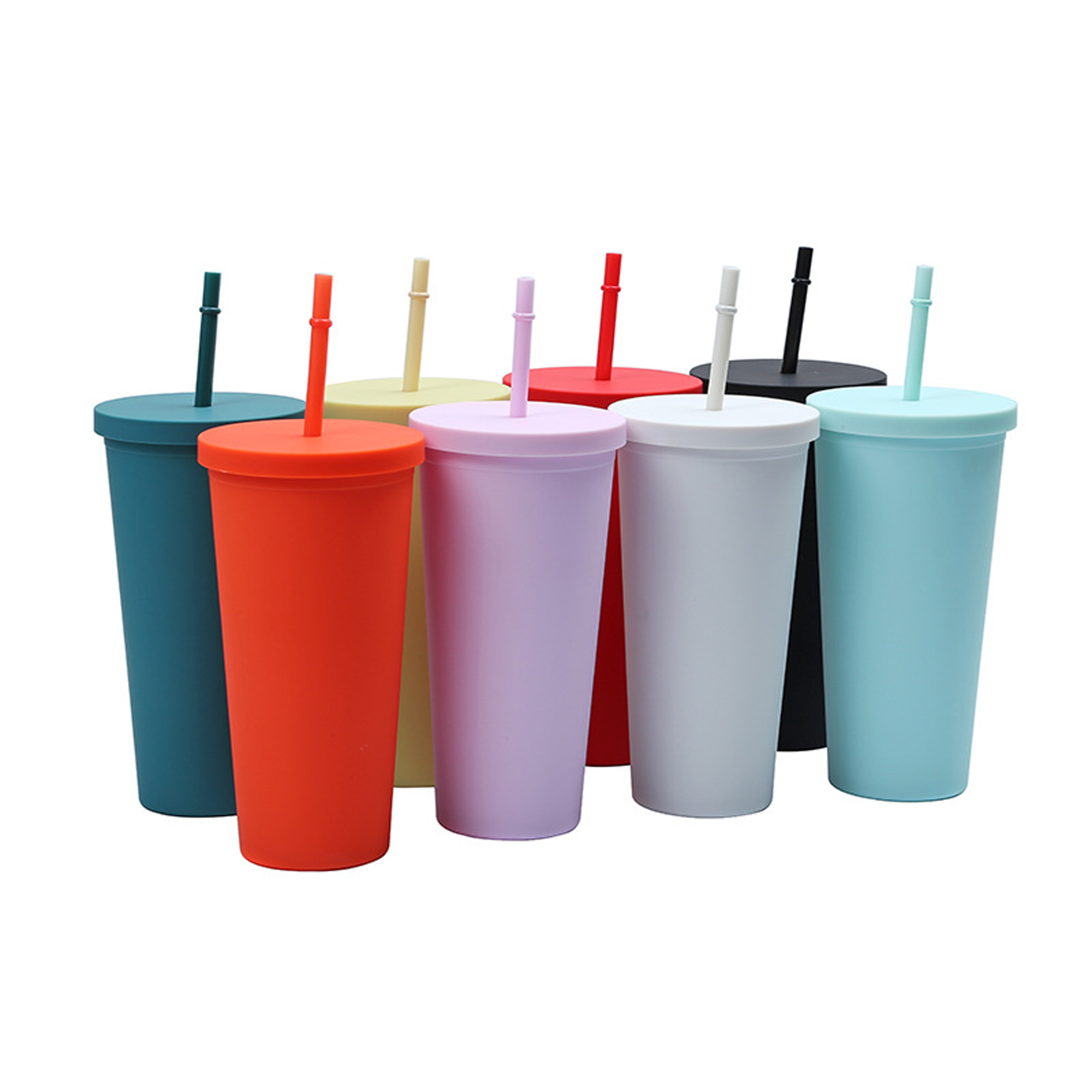 24 OZ Custom Colored Plastic Cups 2