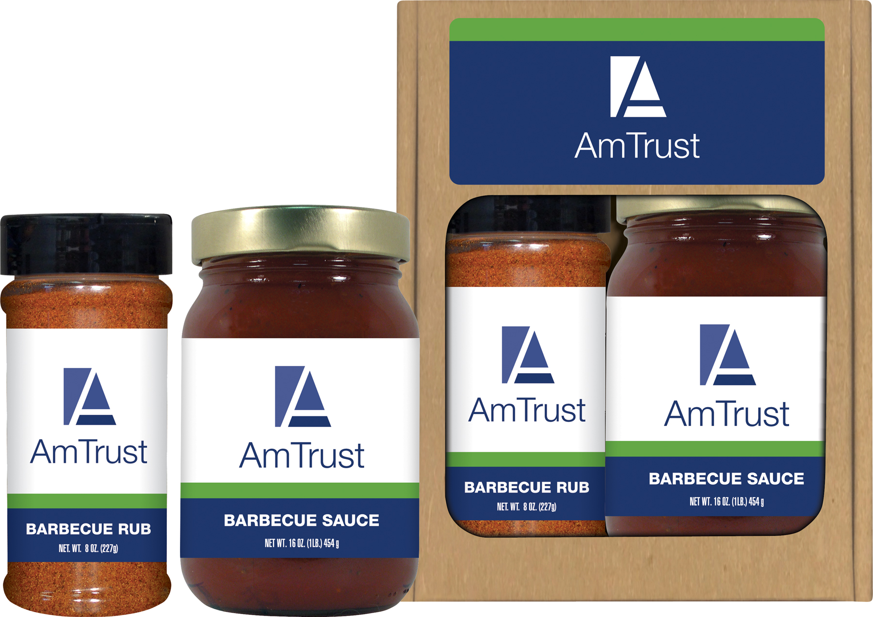 Rub Snack Pack (Half Pint Dry Rub and Salsa/Sauce) 1