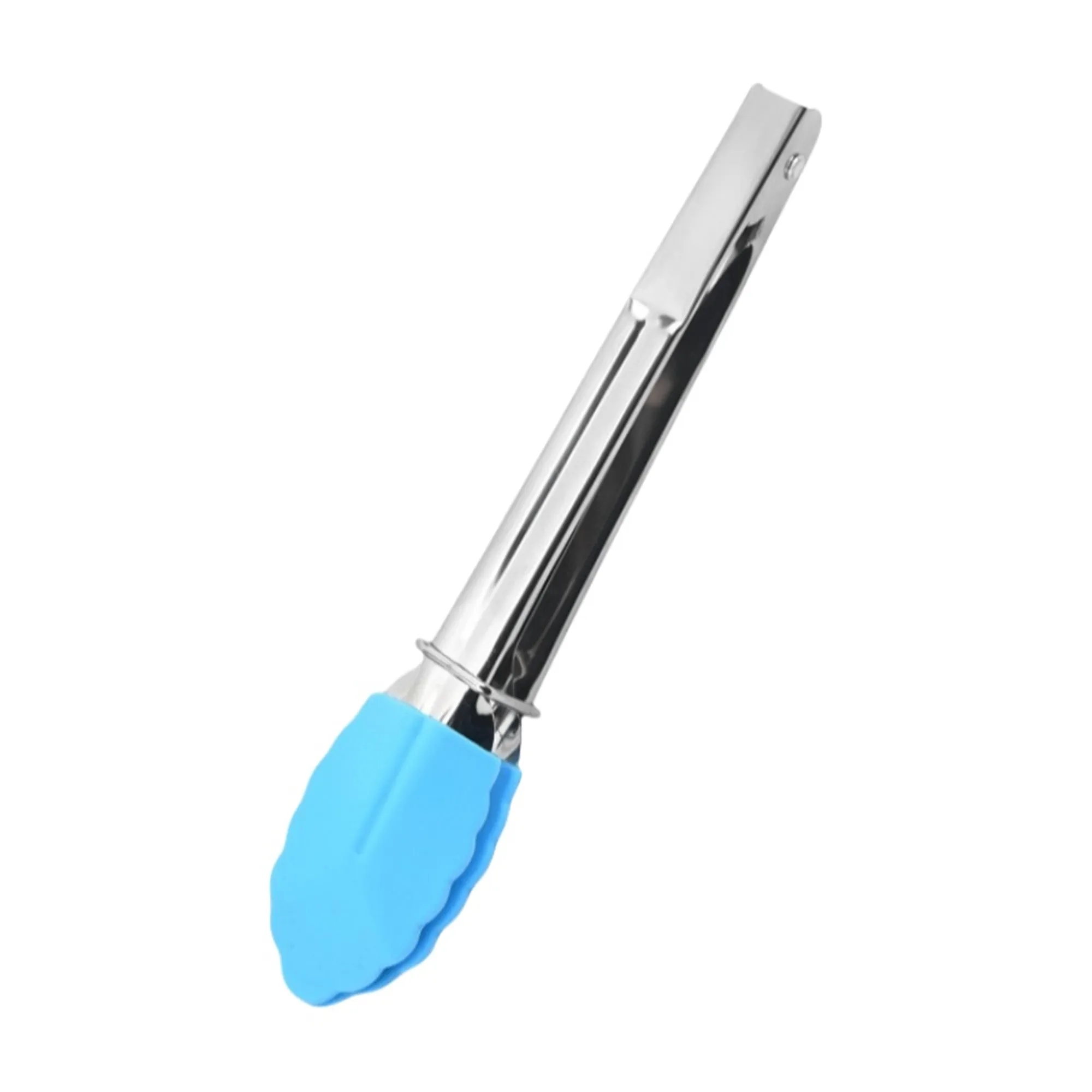 7" BBQ Silicone Tip Tongs 6