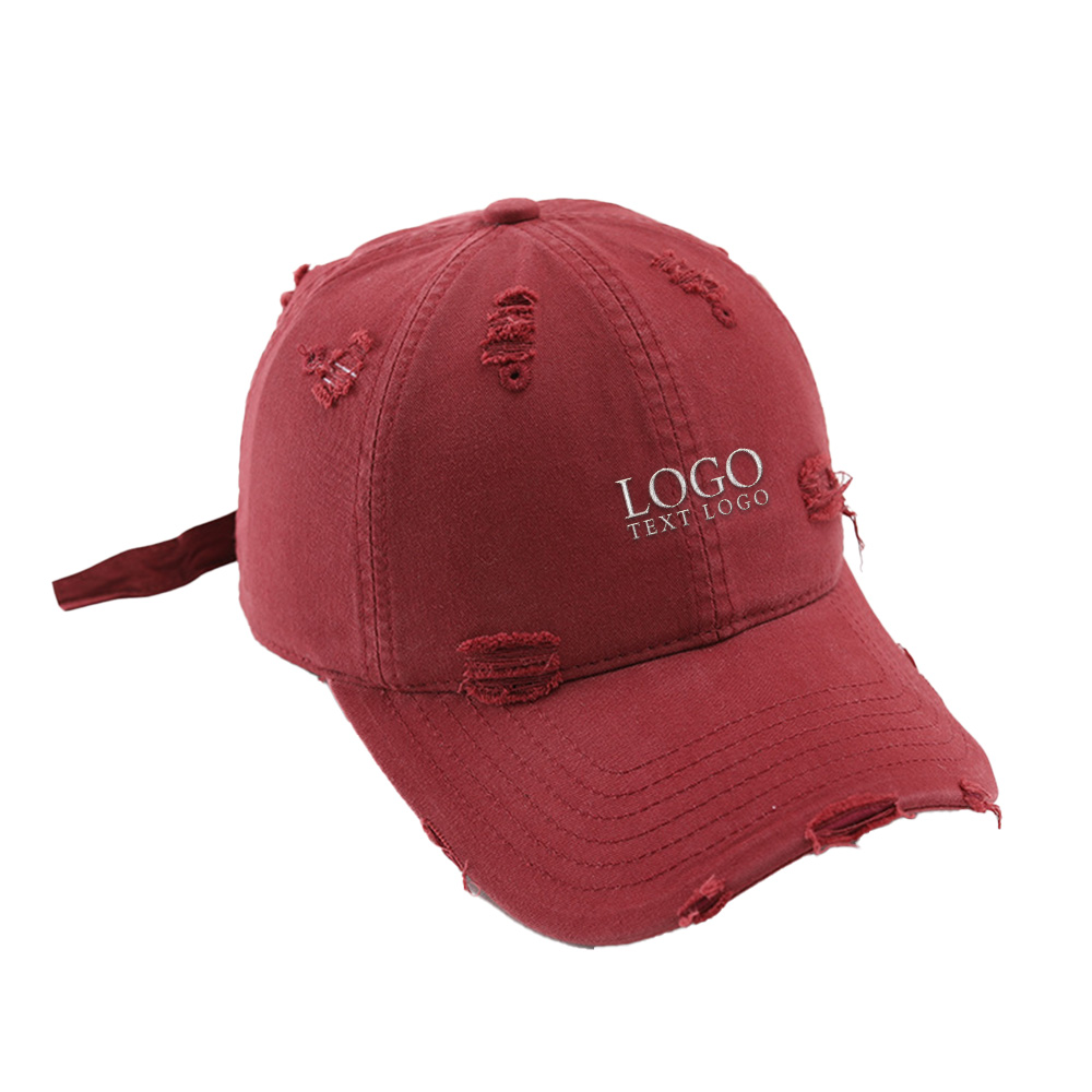 Vintage Custom Embroidery Old Hole Dad Hat 8