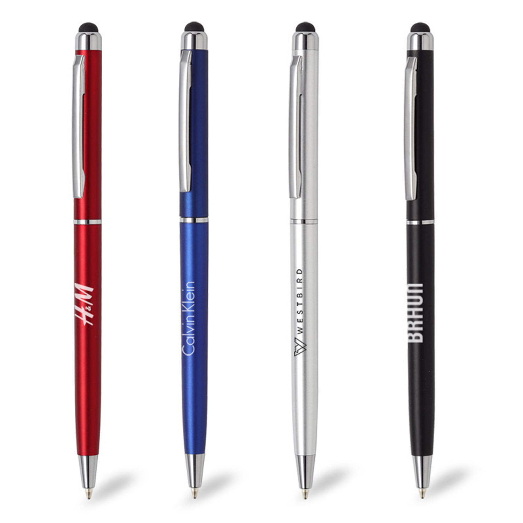 Blue Black Ink Metal Touch Screen Ballpoint Pen 4