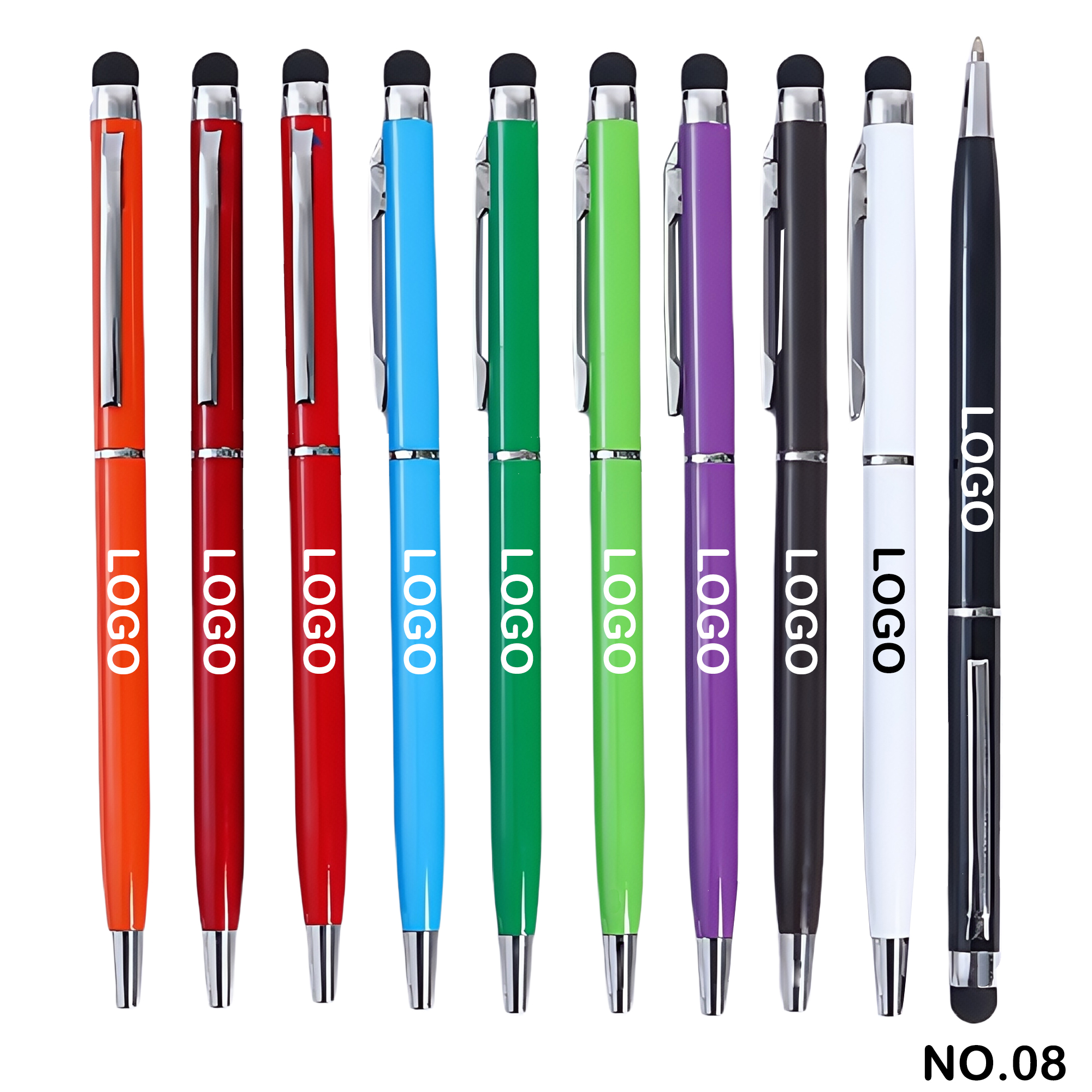 Rotating-style business office metal ballpoint pen 1