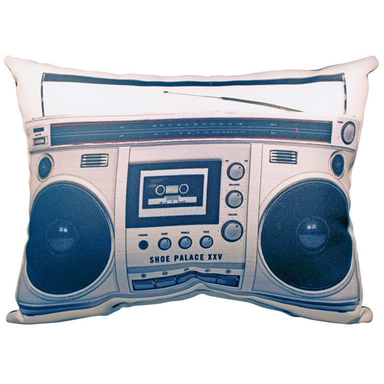 Boombox Shaped Sublimated Pillow 2