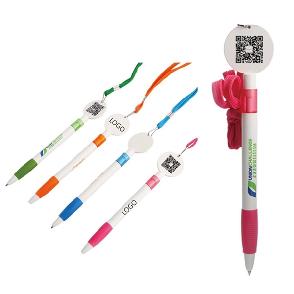 Plastic ABS Ballpoint Pen Lanyard