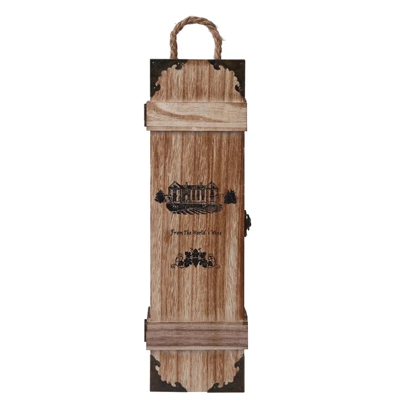 Wooden Wine Box With Handle 5