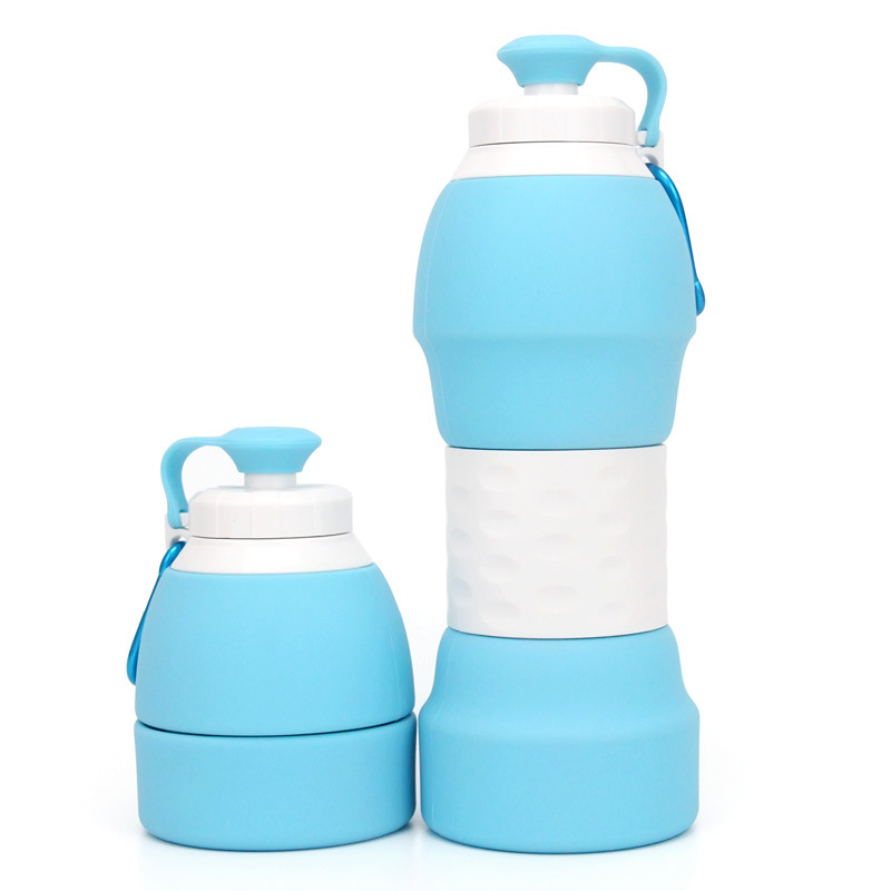 580ml Outdoor foldable silicone water bottle 8