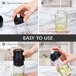 Cooking Oil Sprayer Bottle Dispenser With ABS Plastic Lid 4