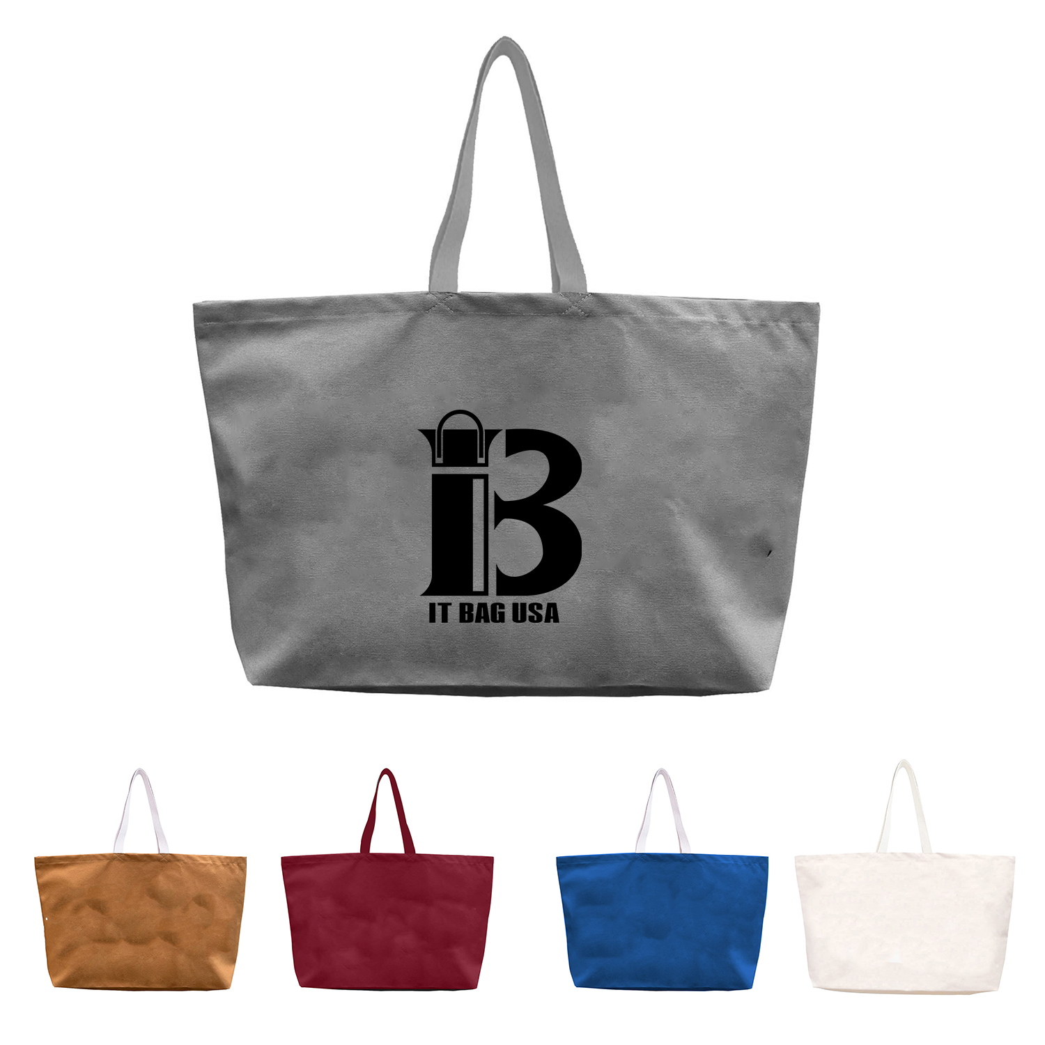 Extra Large Shopping Beach Totes Bag, custom tote bag with logo imprint 2