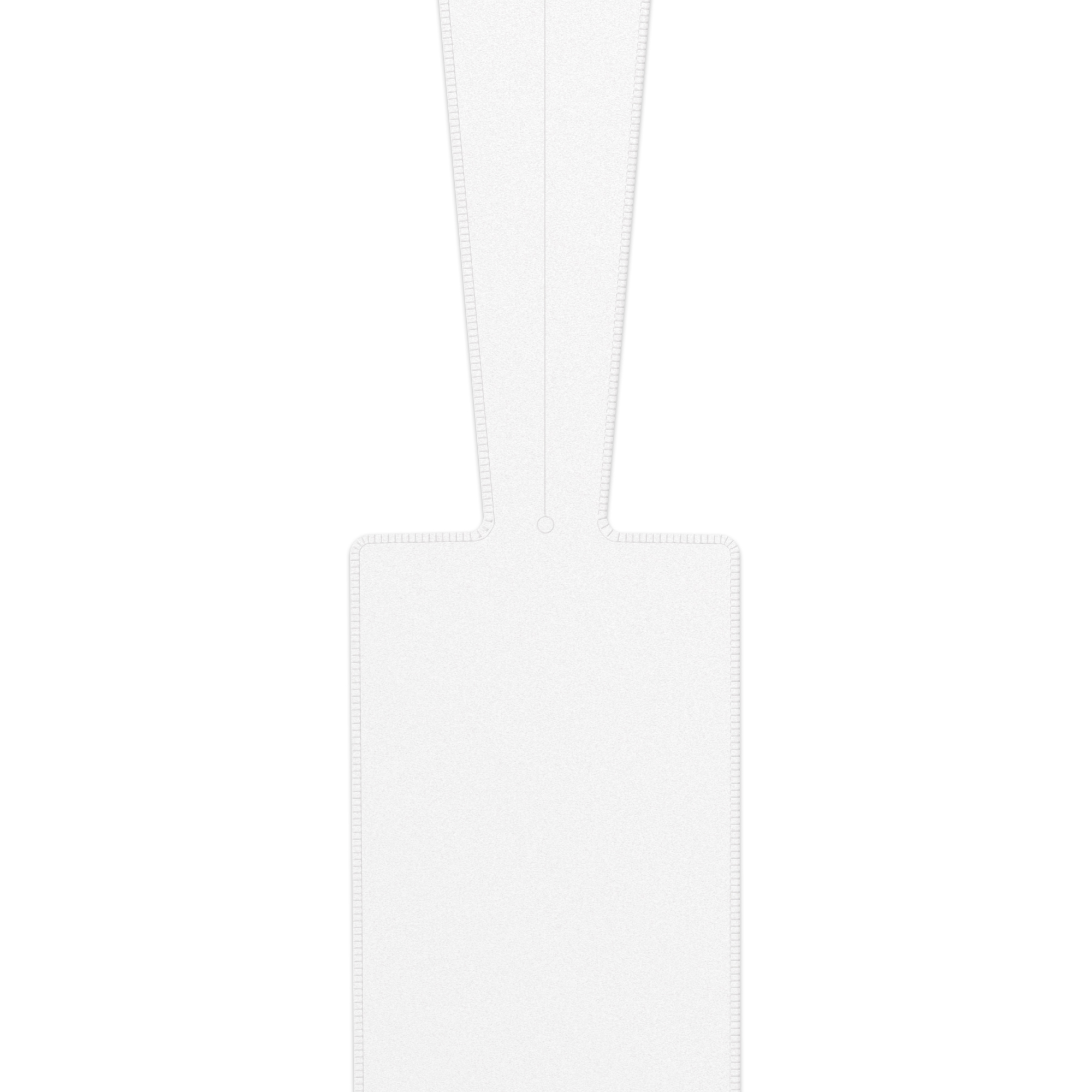 Soft Vinyl Insert Tag 2.38" x 8.75" screen-printed in 1 spot colour