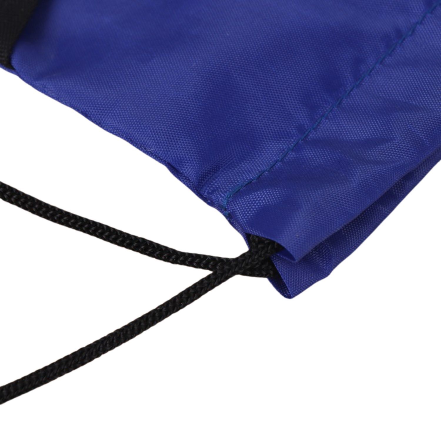 Premium Tri Color Drawstring Backpack w/ Side Mesh Pocket Bag (14" x 18") 8