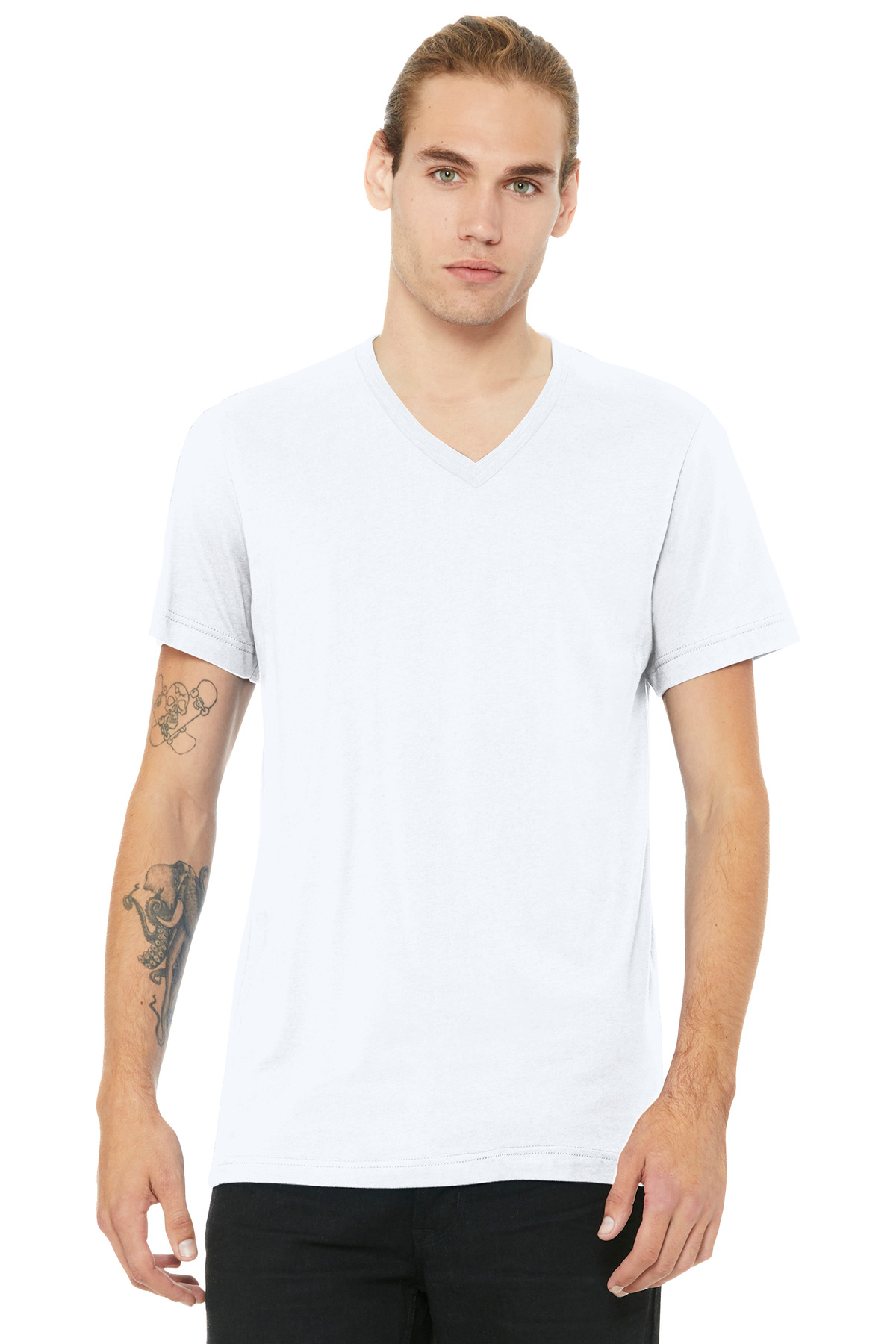 BELLA+CANVAS Unisex Heather CVC V-Neck Tee BC3005CVC 81