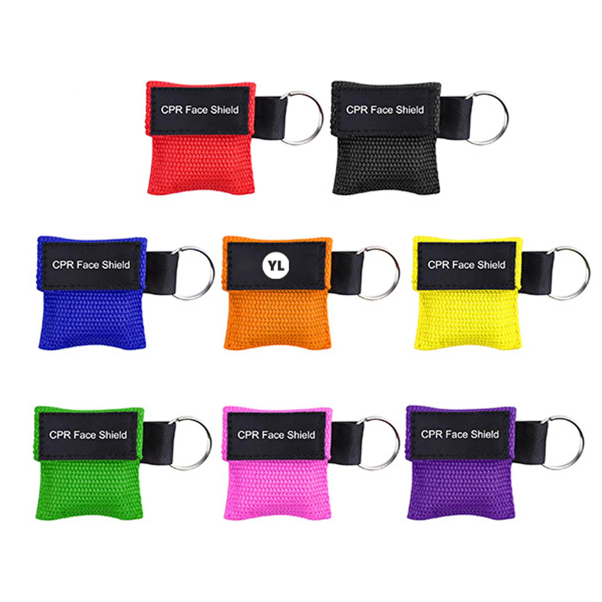 Disposable CPR Shield Mask Key Chain Ring 1