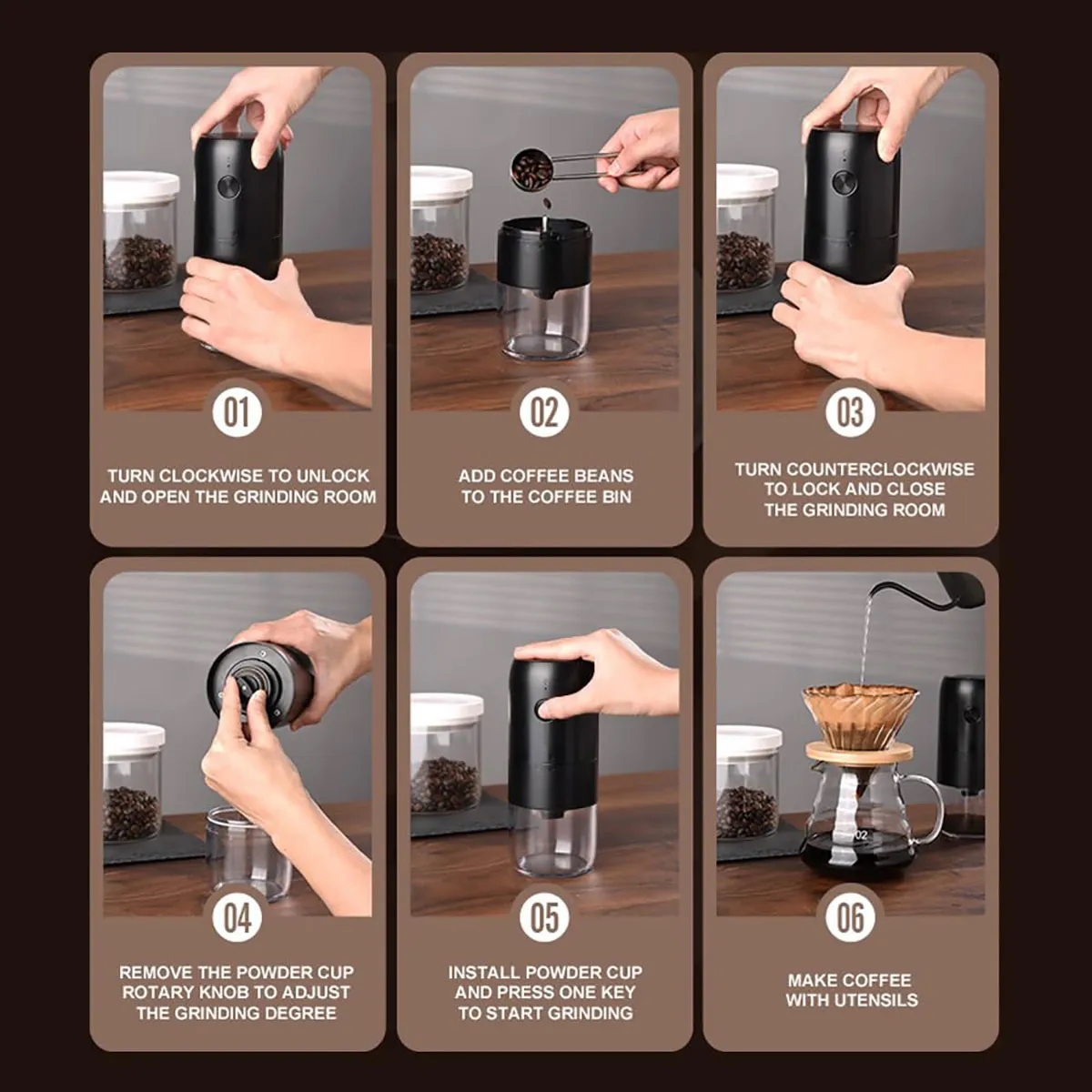 Portable Electric Coffee Grinder 5